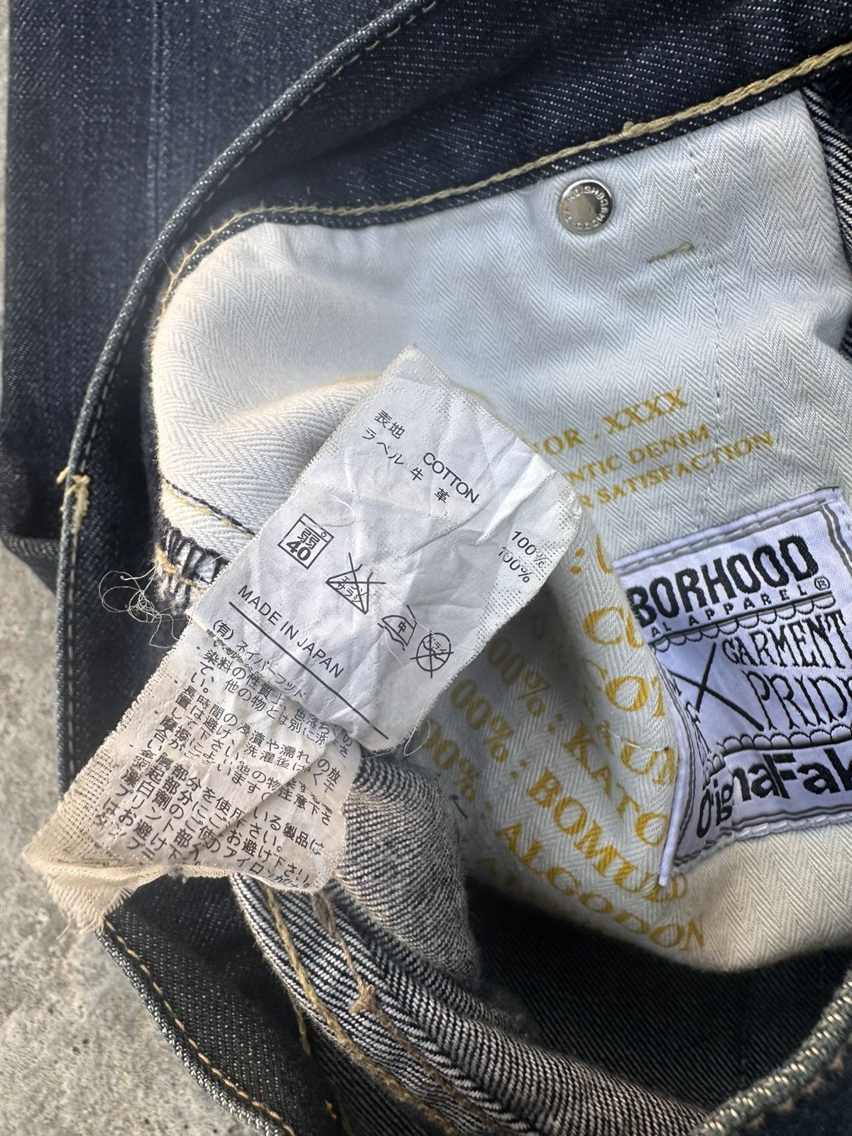 Neighborhood Rare 00s Neighborhood x OriginaFake Japanese Selvedge Denim Size US 32 / EU 48 - 8 Thumbnail
