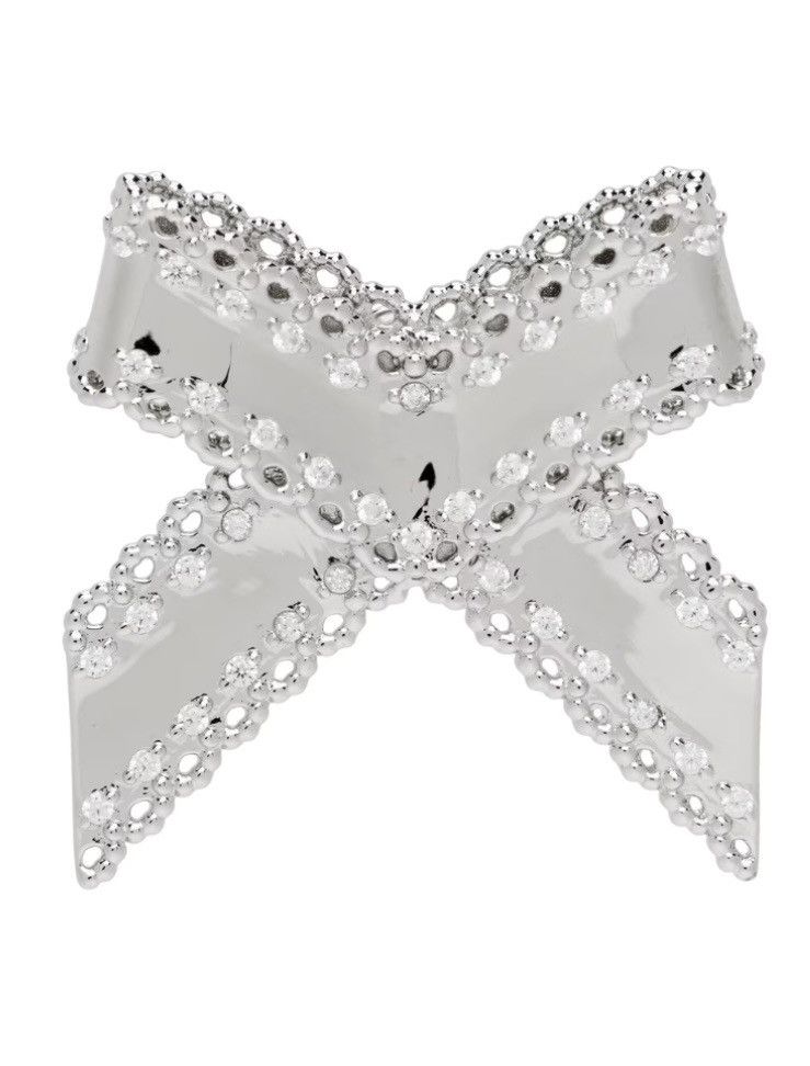 Shushu/Tong SHUSHU/TONG YVMIN Edition Lace Bow Earring AG925 Size ONE SIZE - 1 Thumbnail