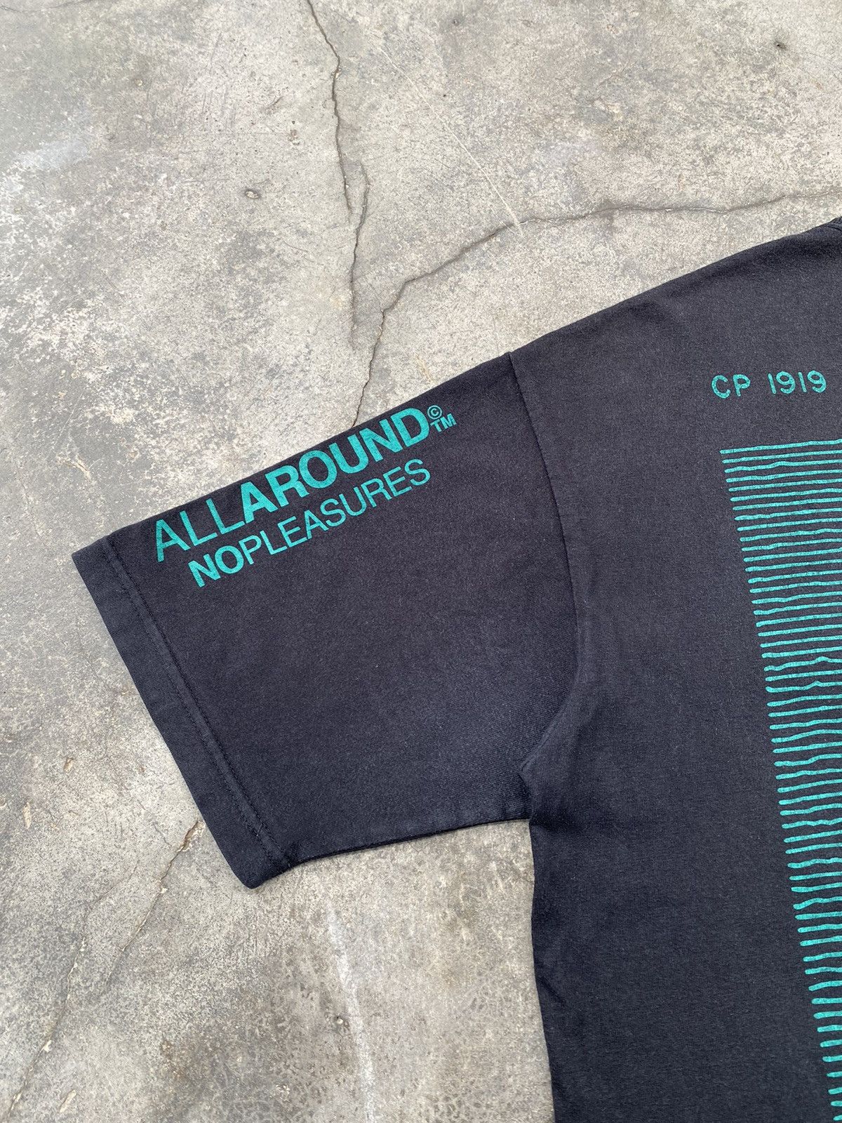 Vintage All Around No Pleasures Pocket Back Print Tees