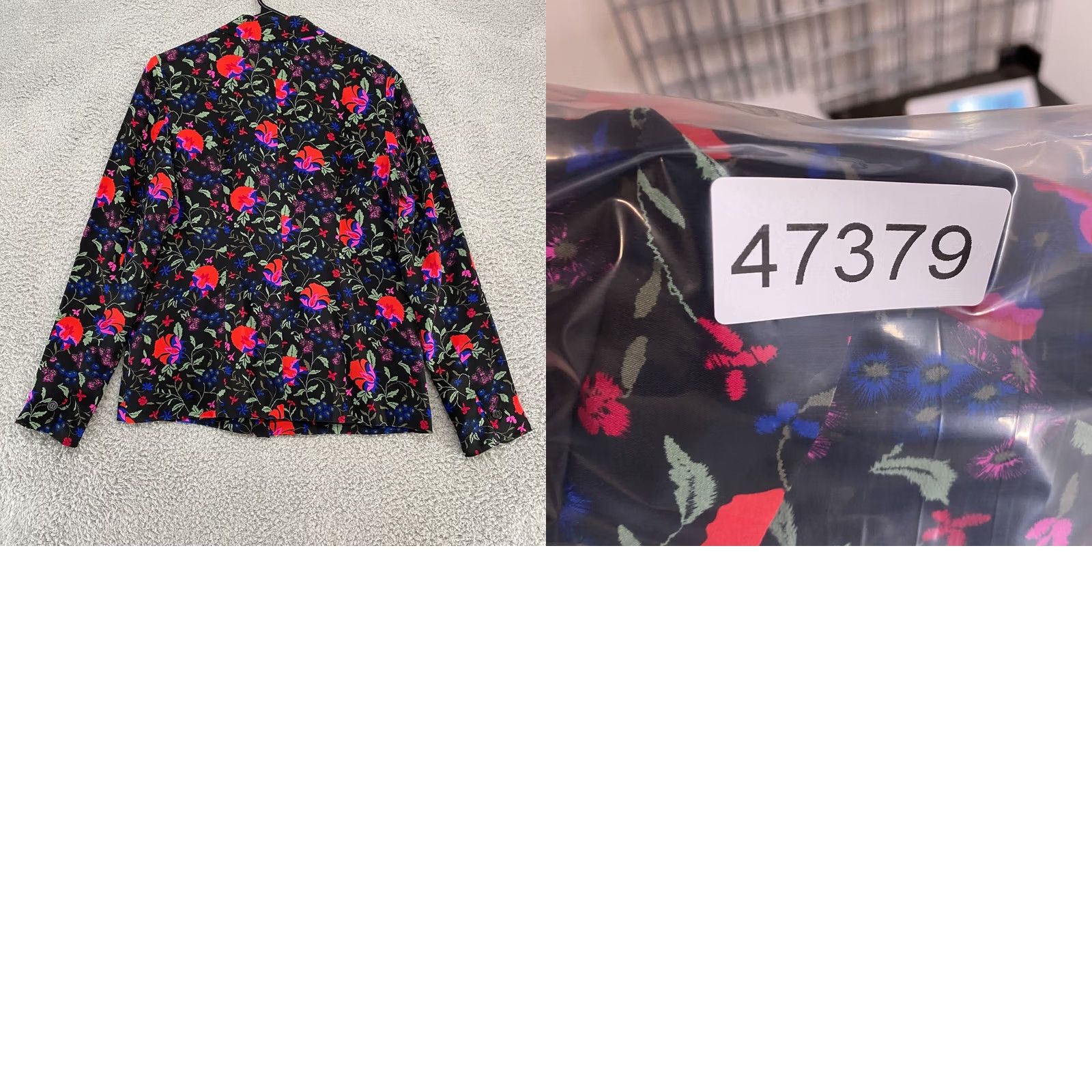 Joie Joie Blazer Silk Floral S Black Women Small Mid-Length Long Sleeve Button Jacket Mens Womens Girls not Size S / US 4 / IT 40 - 9 Thumbnail