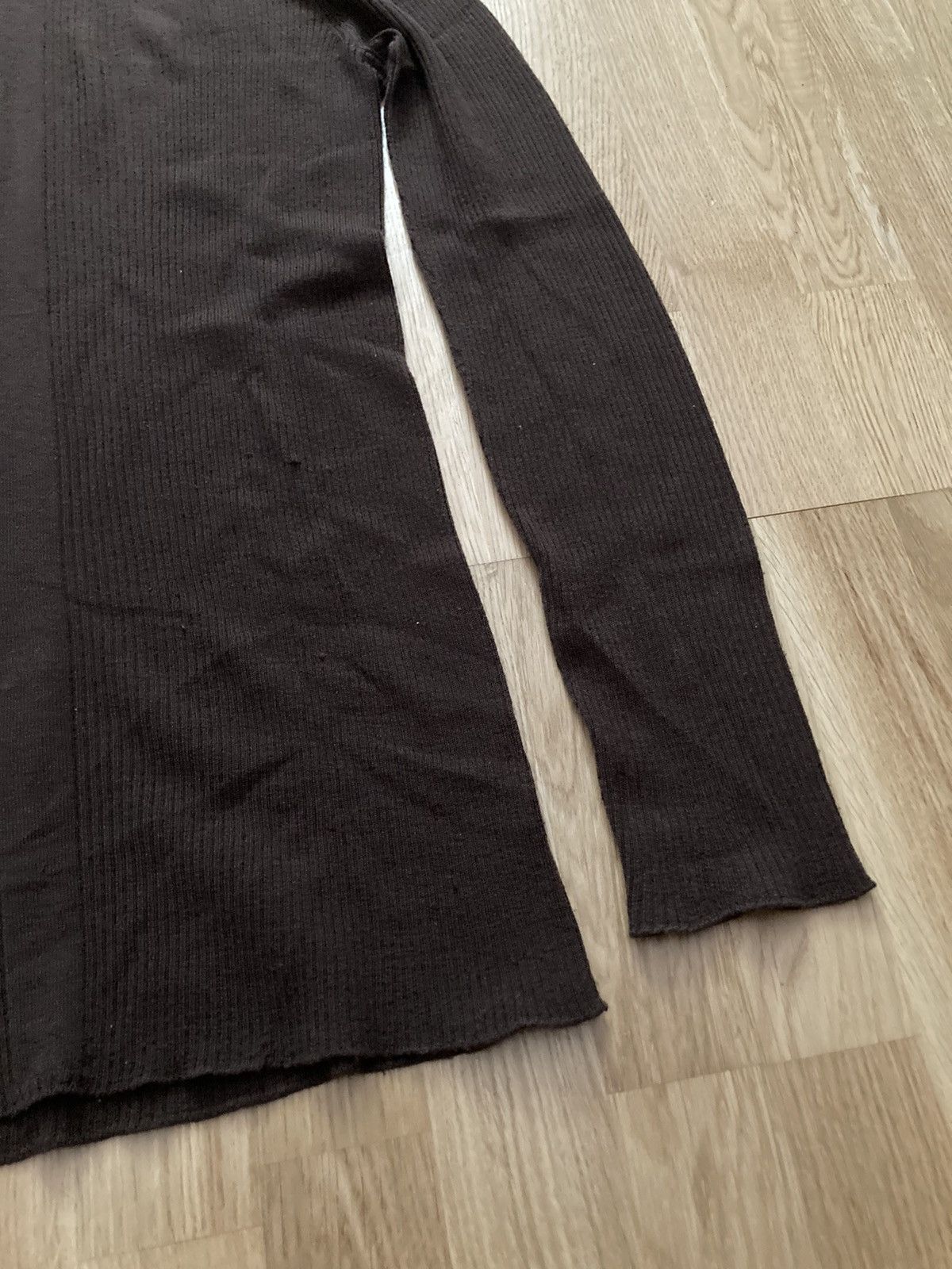Rick Owens F/W 23 "LUXOR" Ribbed Brown Wool Sweater Rick Owens L Size US L / EU 52-54 / 3 - 11 Thumbnail
