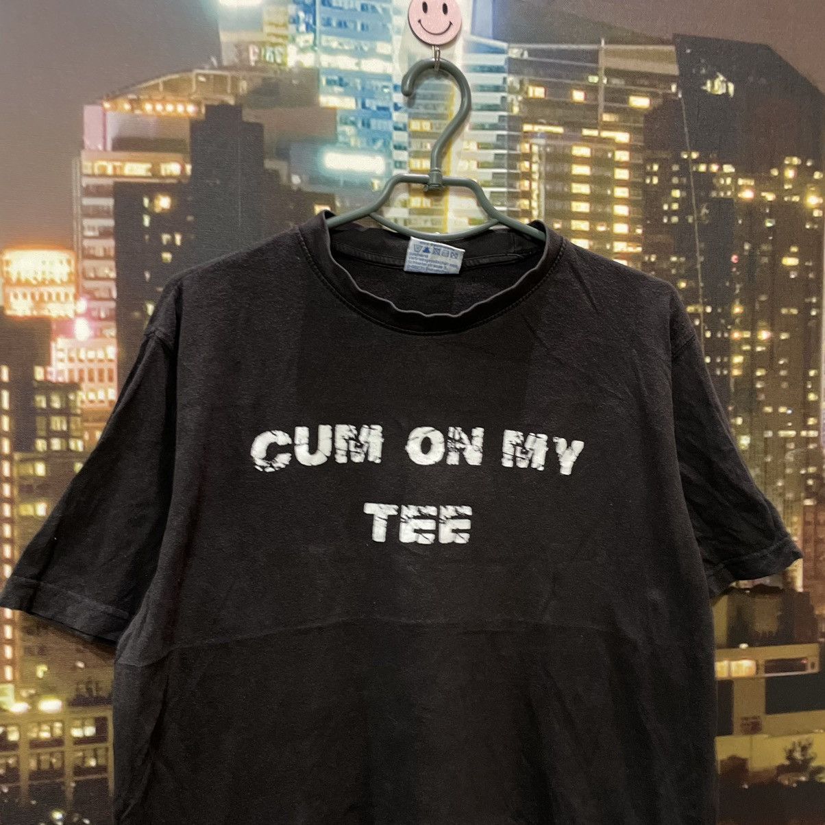 Band Tees VINTAGE Y2K BLACK TEE GET OFF MY DICK PENIS FUNNY PORNO Size US M / EU 48-50 / 2 - 2 Thumbnail