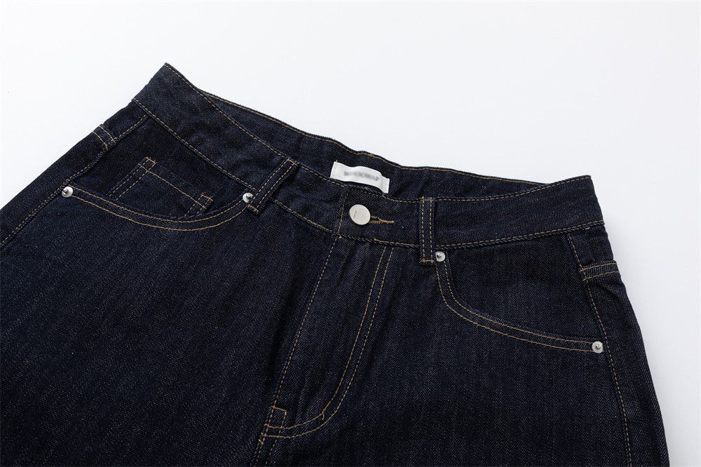 Japanese Brand × Jean Men's dark blue simple loose versatile casual straight jeans Size US 34 / EU 50 - 5 Thumbnail