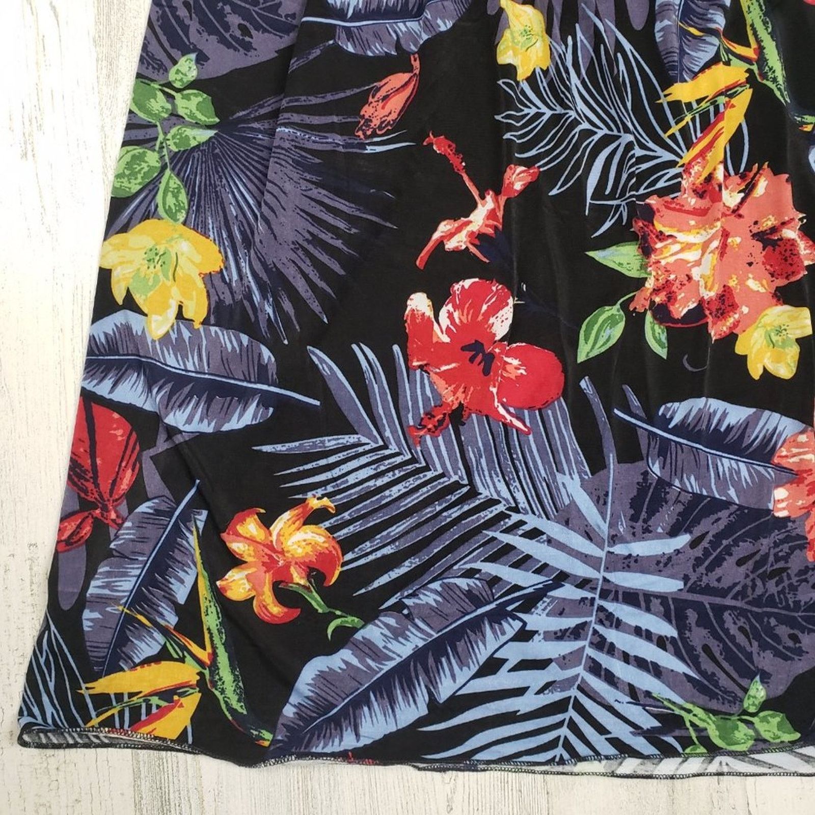 Other Ace Fashions Black Tropical Floral Smocked Sundress Small Size S / US 4 / IT 40 - 10 Thumbnail