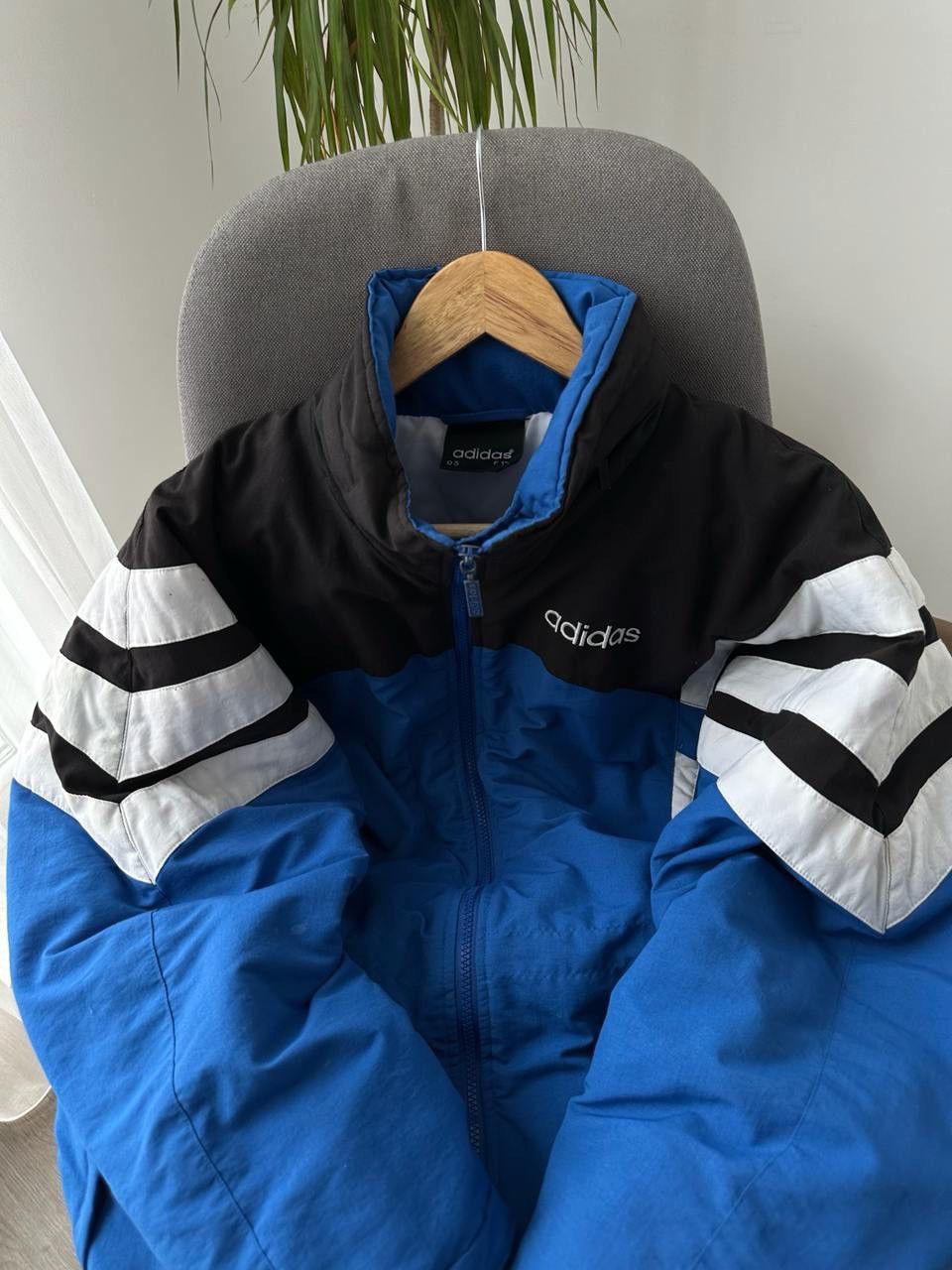 Adidas × Vintage Vintage Adidas Retro Blue 90’s Distressed Jacket Size US L / EU 52-54 / 3 - 14 Thumbnail