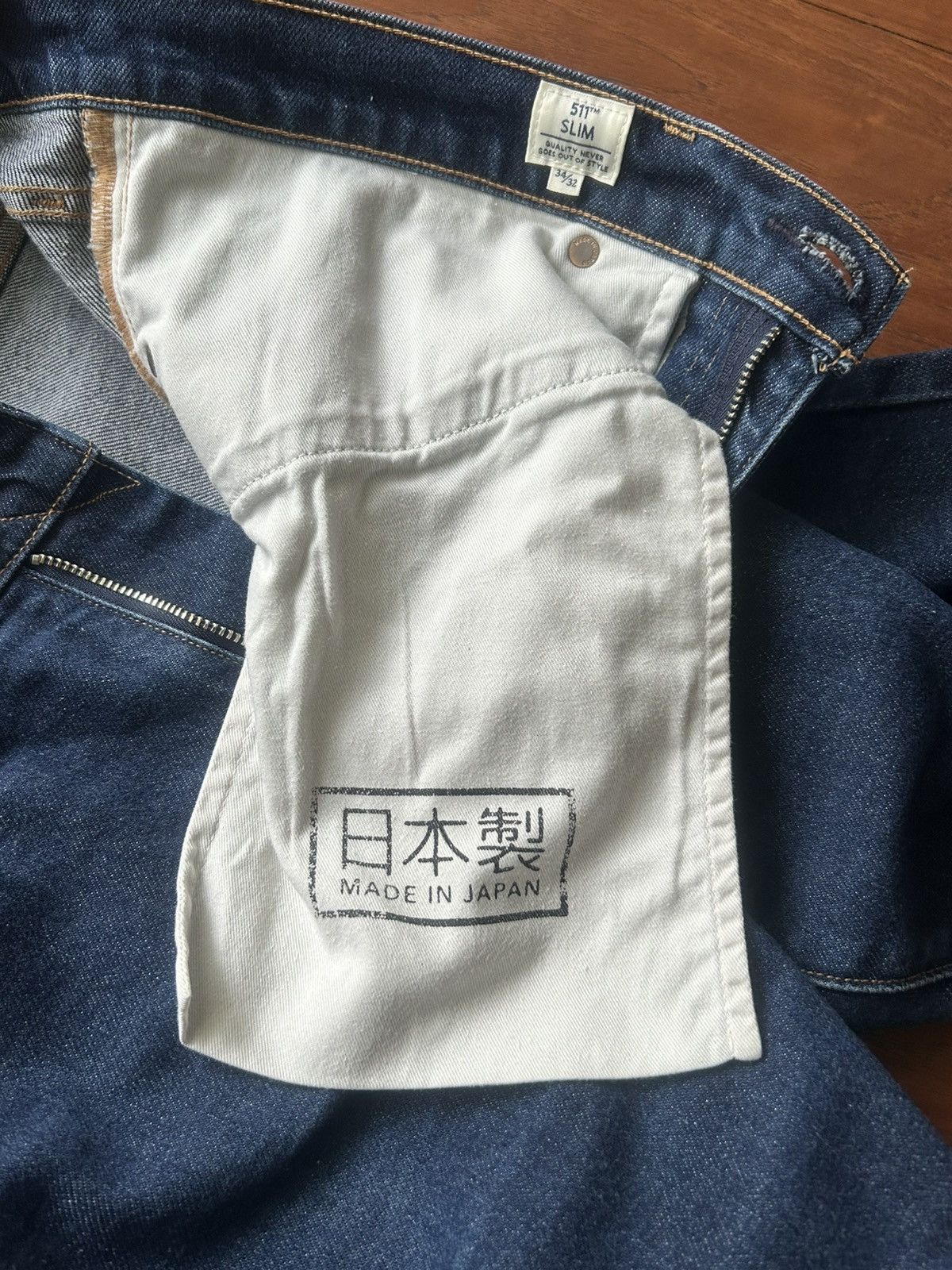 Levi's Levis Blue Tab 511 Selvedge Denim size 34 Size US 34 / EU 50 - 7 Thumbnail
