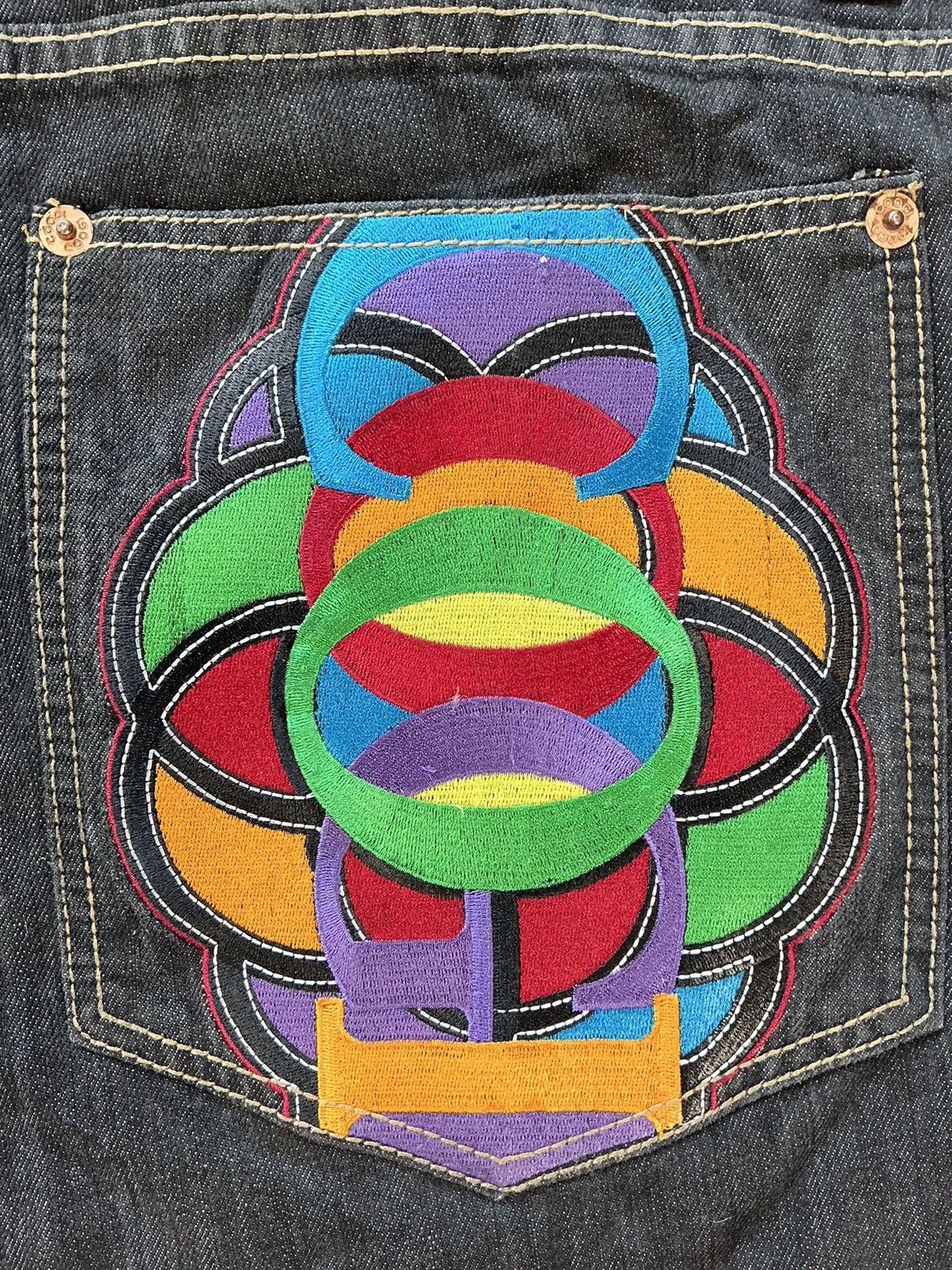 Coogi × Vintage Vintage Coogi pocket embroidered SpellOut denim jort Size US 44 / EU 60 - 3 Thumbnail