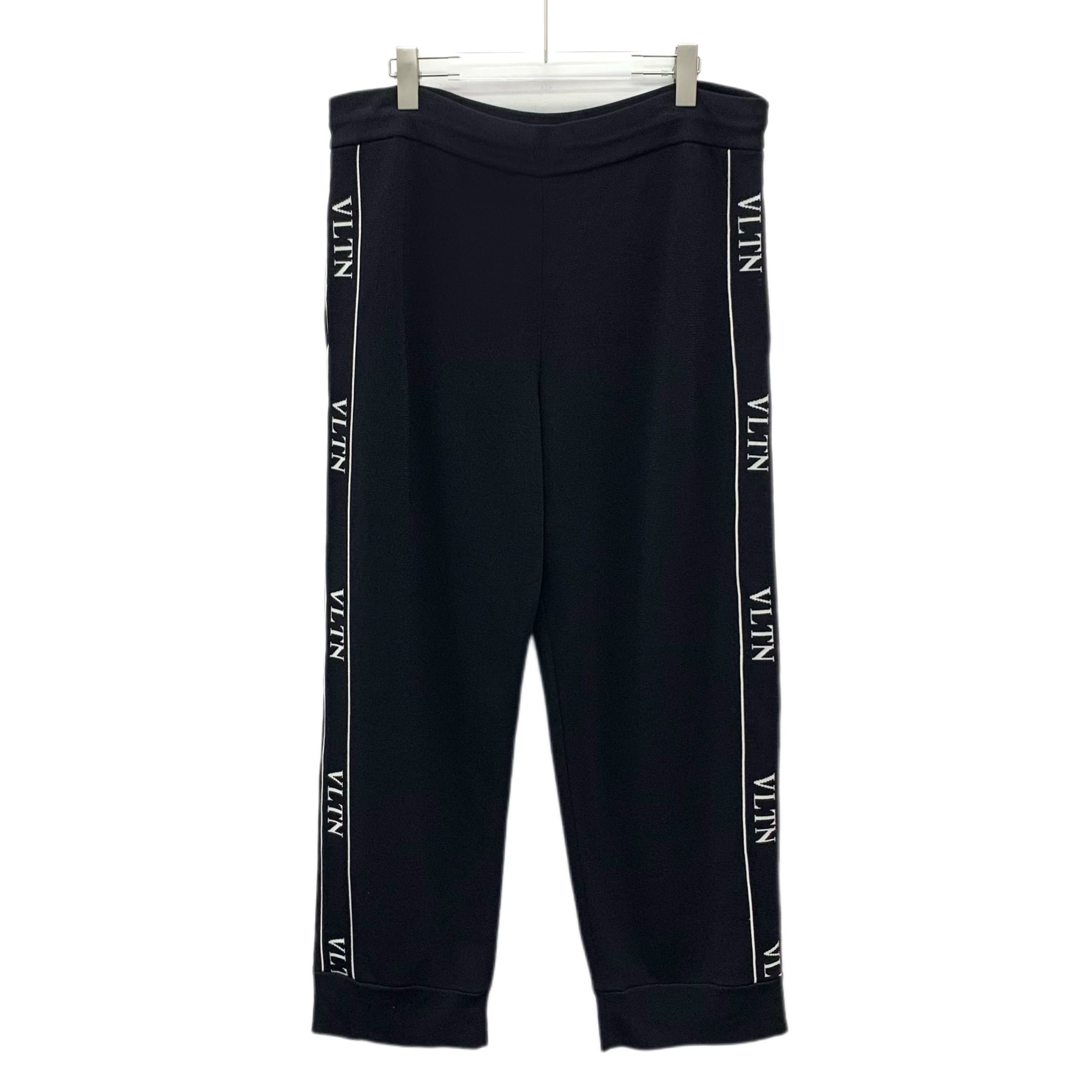 Valentino Valentino Side Logo Pants Black (L) Size US 33 - 1 Thumbnail