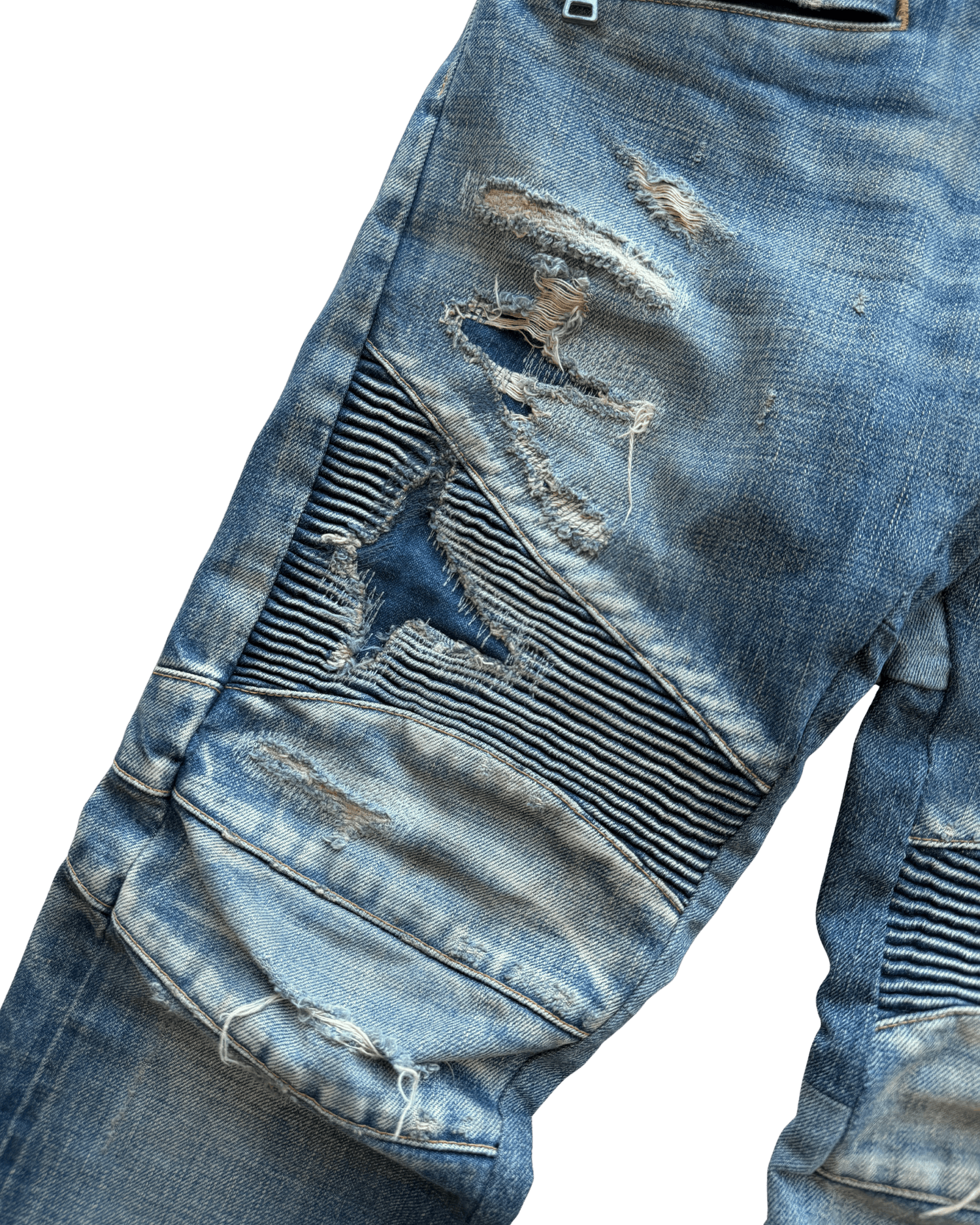 Balmain Balmain FW13 Destroyed Moto Biker Jeans Size US 32 / EU 48 - 6 Thumbnail