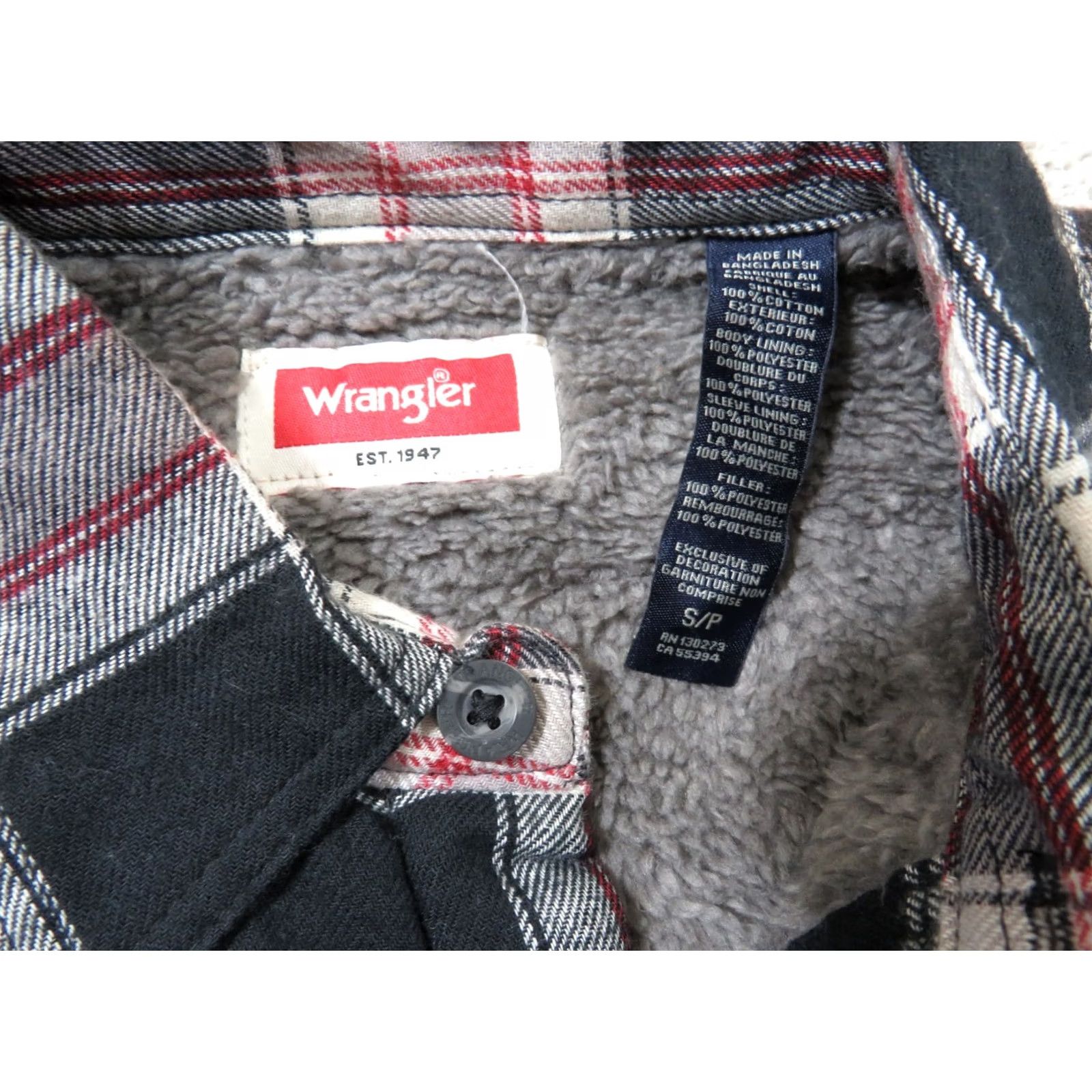 Wrangler Wrangler Shirt Mens S NWT Men Sherpa Lined Flannel Button Jacket Plaid Red Black Size US S / EU 44-46 / 1 - 4 Thumbnail