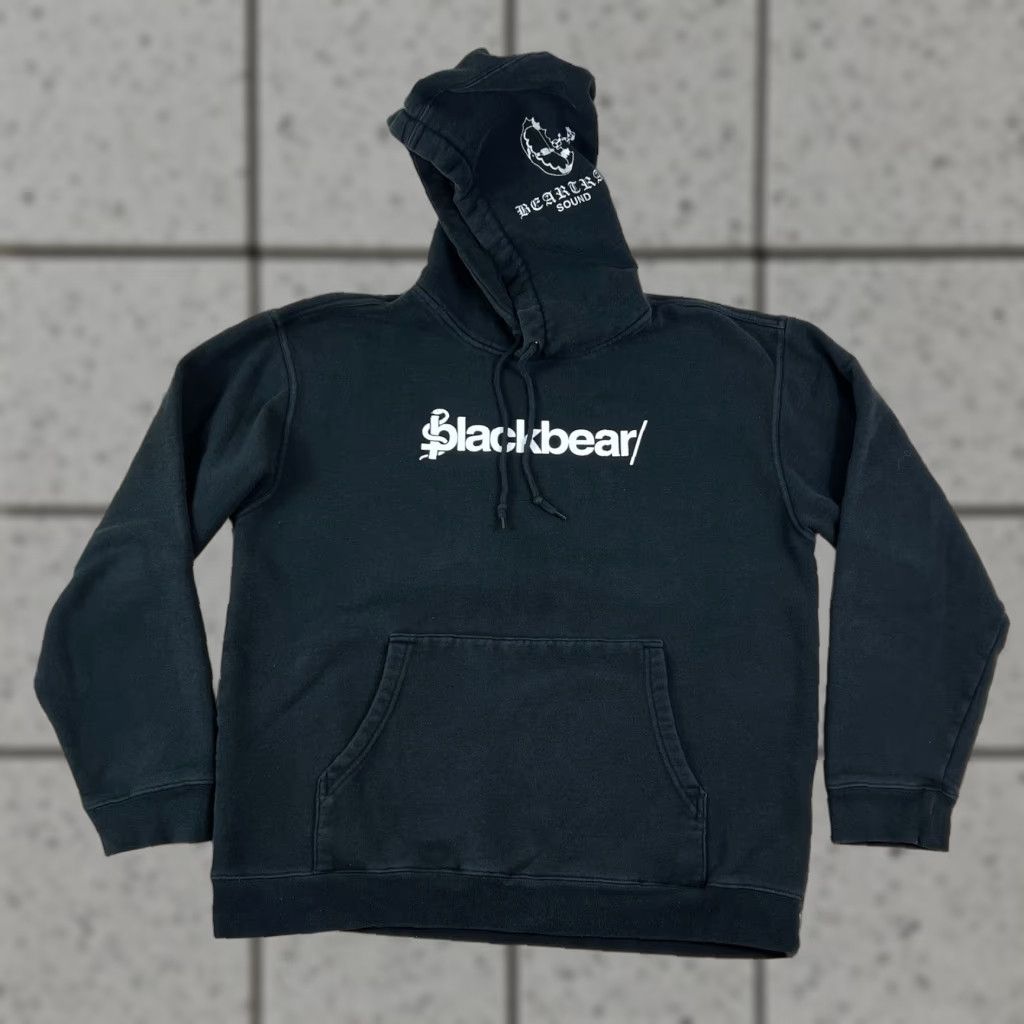 Vintage VINTAGE Blackbear Sound Hoodie Mens Large Black Sweatshirt Logo Graphic Print Hooded Pullover All Seasons Music Spring Fall Winter Summer Size US L / EU 52-54 / 3 - 1 Thumbnail
