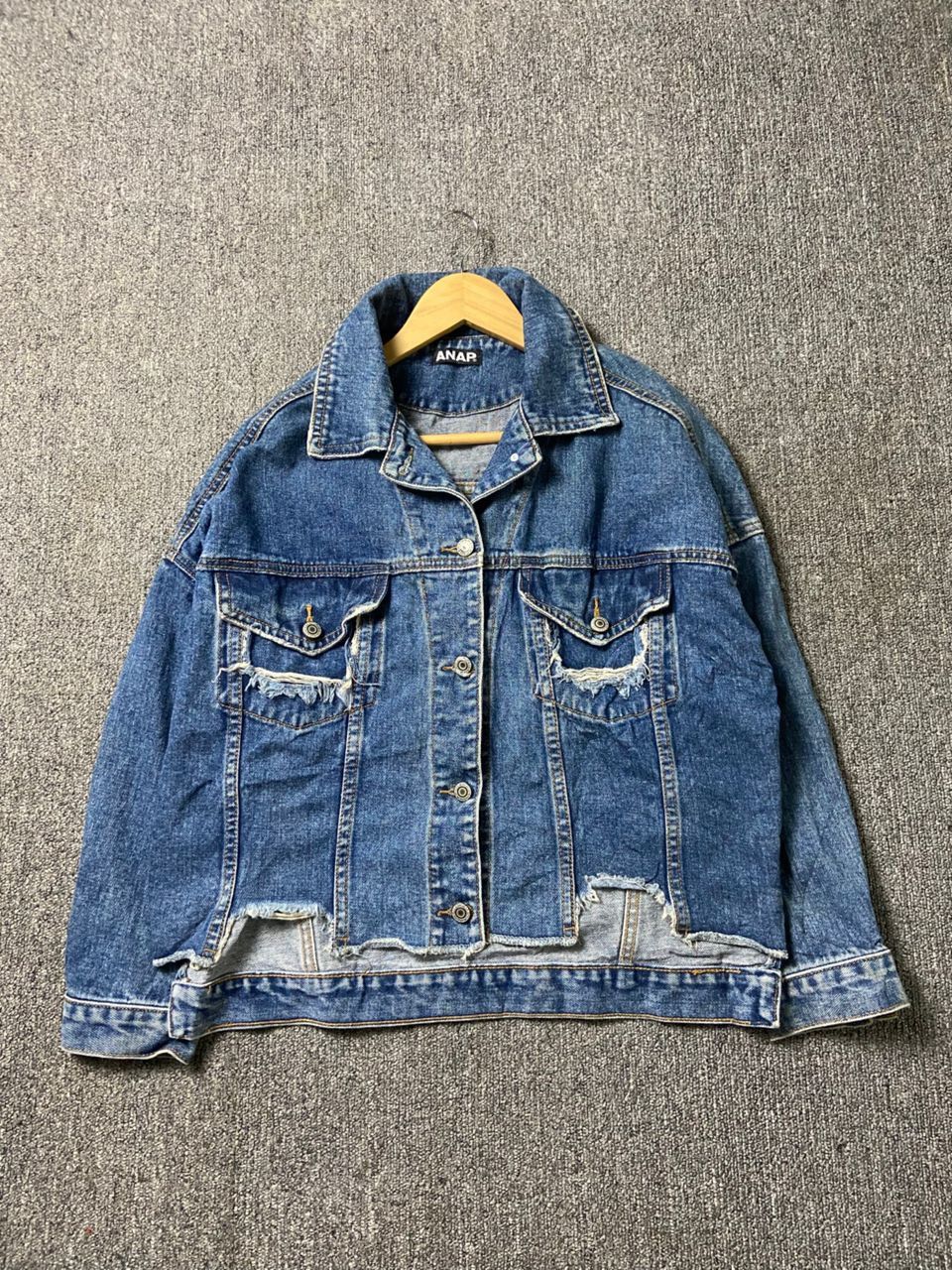 Japanese Brand ANAP Brand Distressed Denim Jacket (186) Size US M / EU 48-50 / 2 - 1 Thumbnail