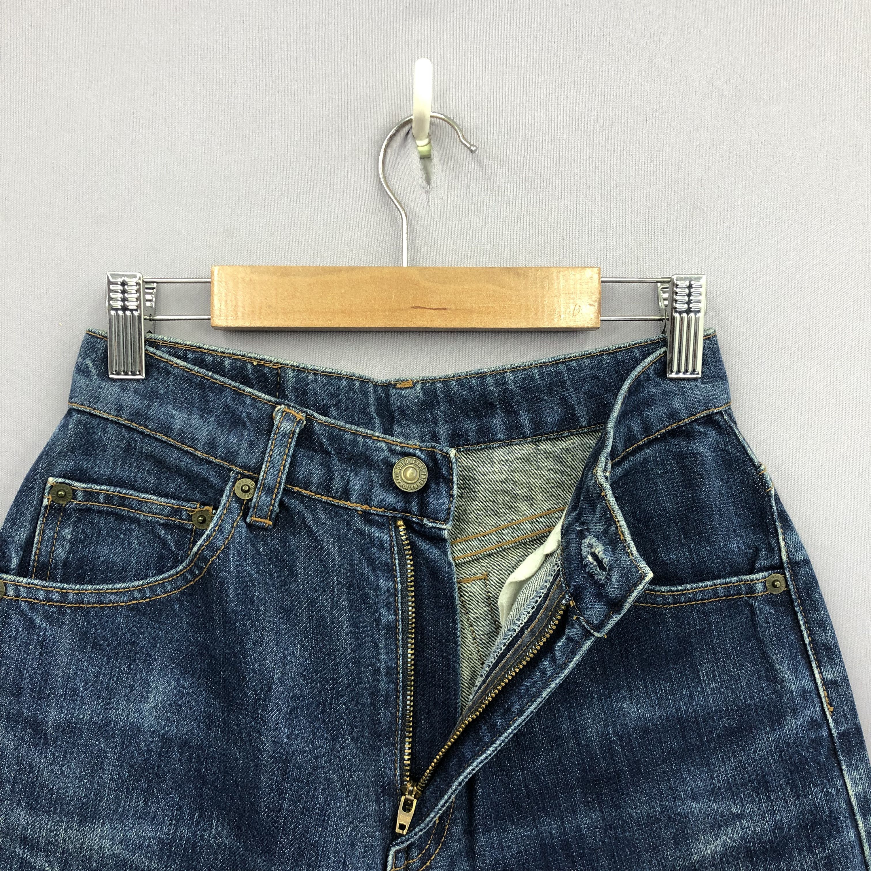 Japanese Brand Vintage Brappers Baggy Faded Japanese Jeans Light Wash Denim Size 24" / US 00 / IT 34 - 5 Thumbnail