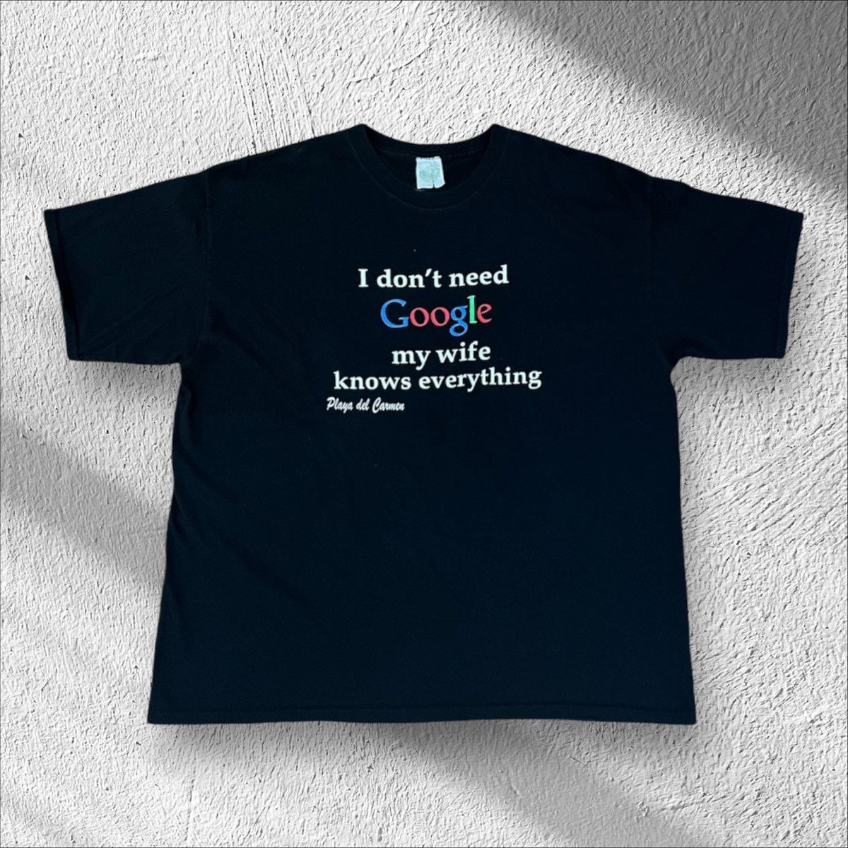 Vintage Vintage I Don’t Need Google My Wife Knows Everything Shirt Size US XXL / EU 58 / 5 - 1 Thumbnail