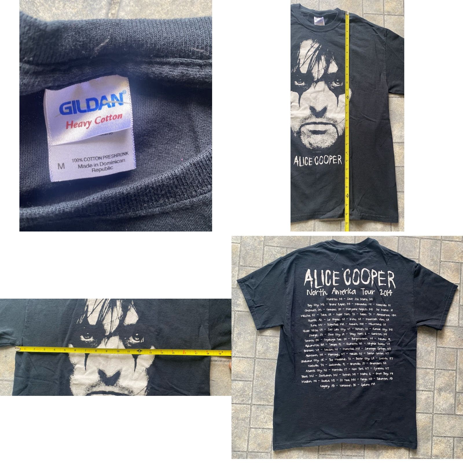 Gildan VINTAGE 2014 Alice Cooper Tour Shirt Gildan Men’s Medium Black Short Sleeve Size US M / EU 48-50 / 2 - 8 Thumbnail