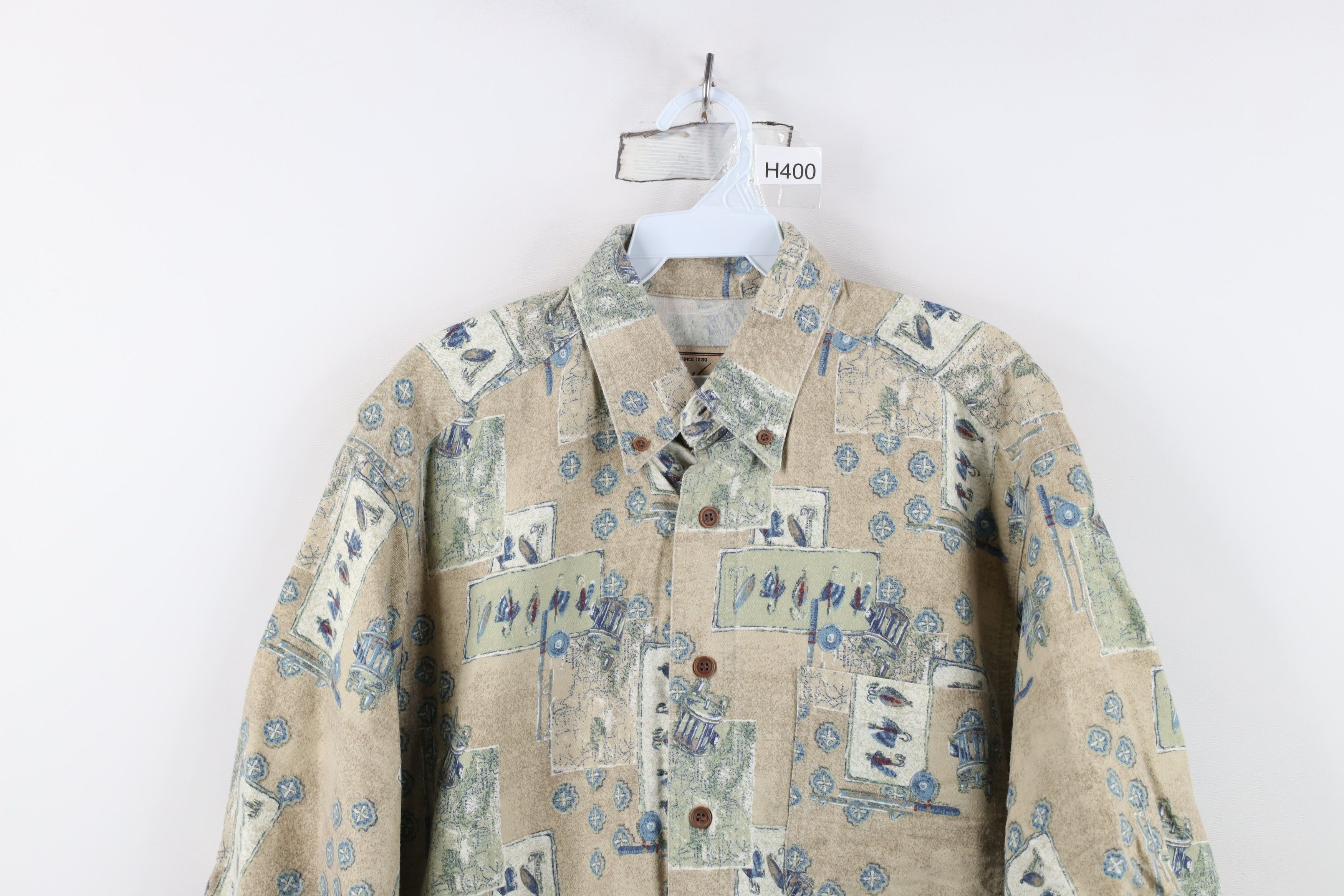 Woolrich Woolen Mills Vintage 90s Woolrich All Over Print Button Down Shirt Size US M / EU 48-50 / 2 - 2 Thumbnail