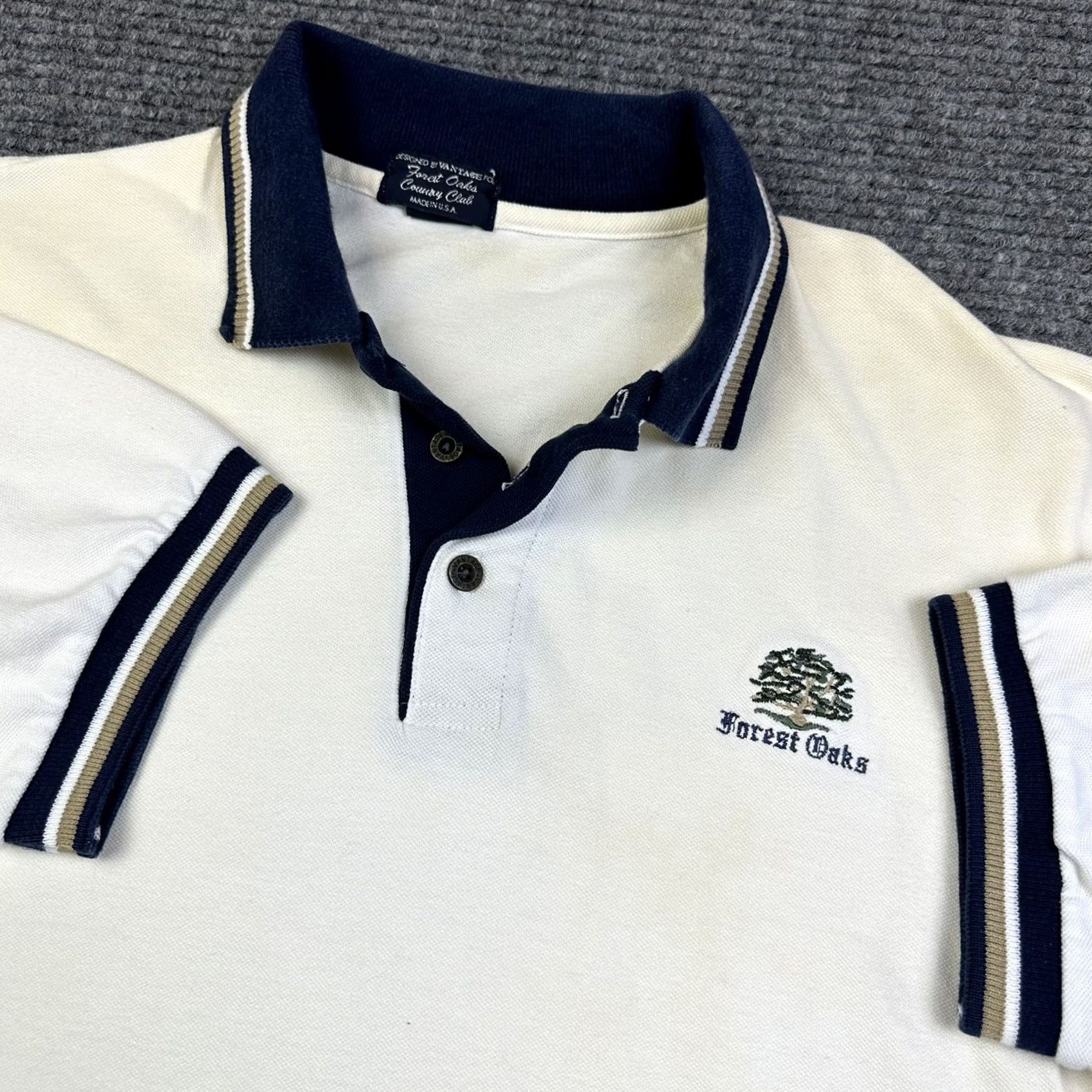 Vintage VINTAGE Forest Oaks Golf Polo Shirt Mens M Embroidered Made In USA Polo 90s Golf USA Man Size US M / EU 48-50 / 2 - 7 Thumbnail