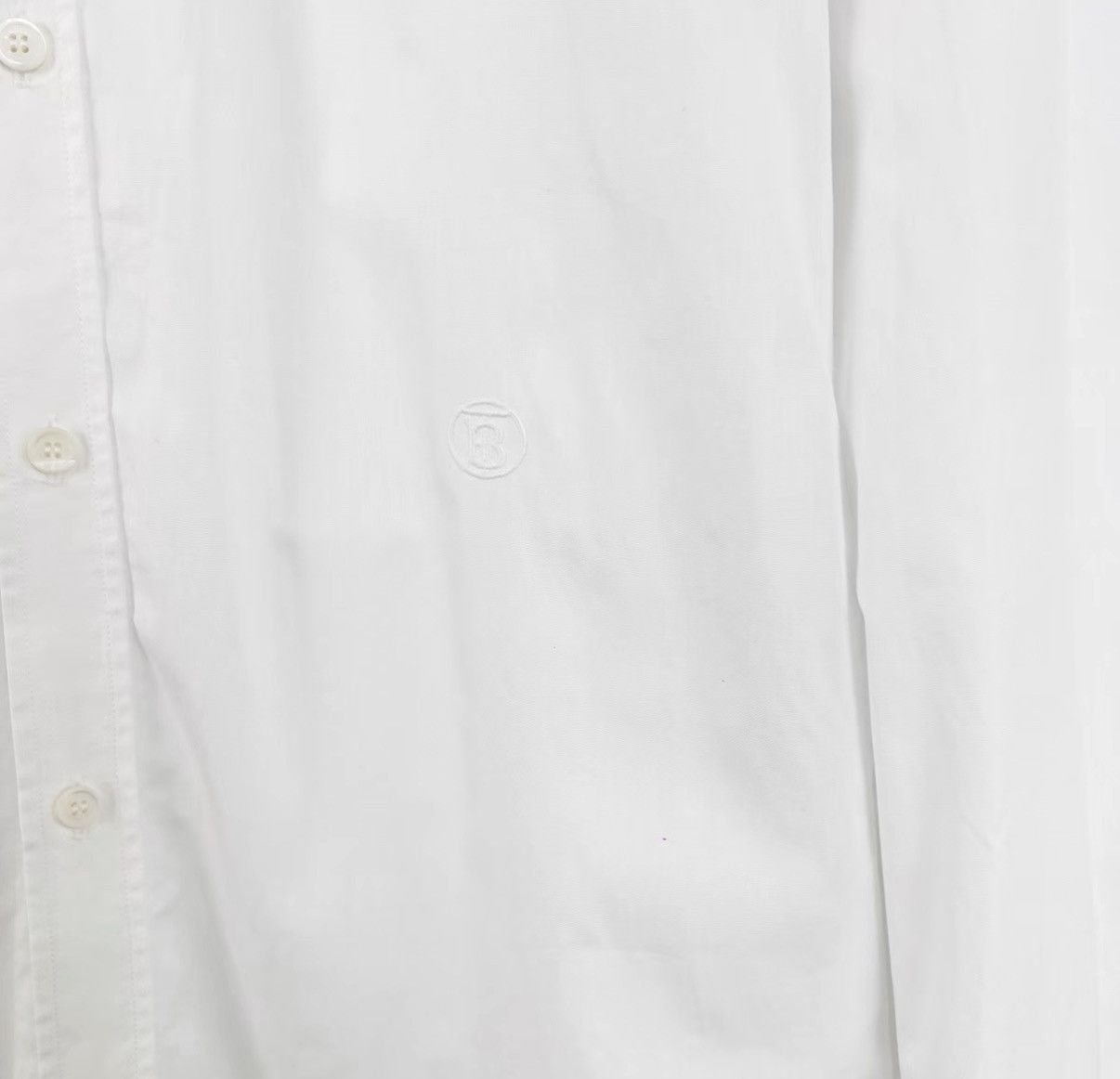 Burberry Burberry Single-Breasted Embroidered Long Sleeve Shirt K12 Size US S / EU 44-46 / 1 - 6 Thumbnail