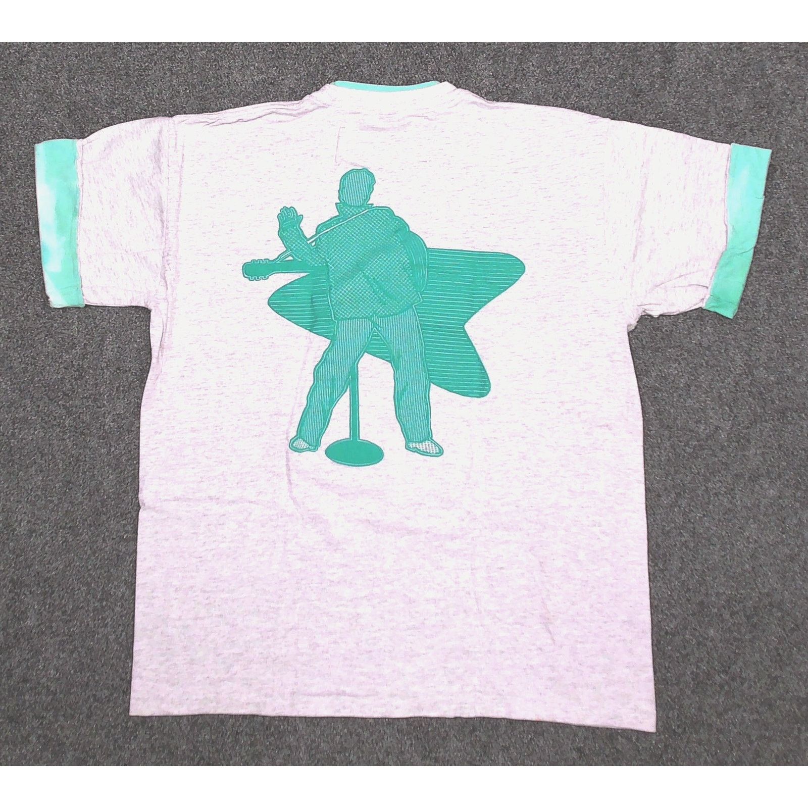 Vintage 90s Vintage Elvis Puff Print Single Stitch Tee XXL Size US XXL / EU 58 / 5 - 4 Thumbnail
