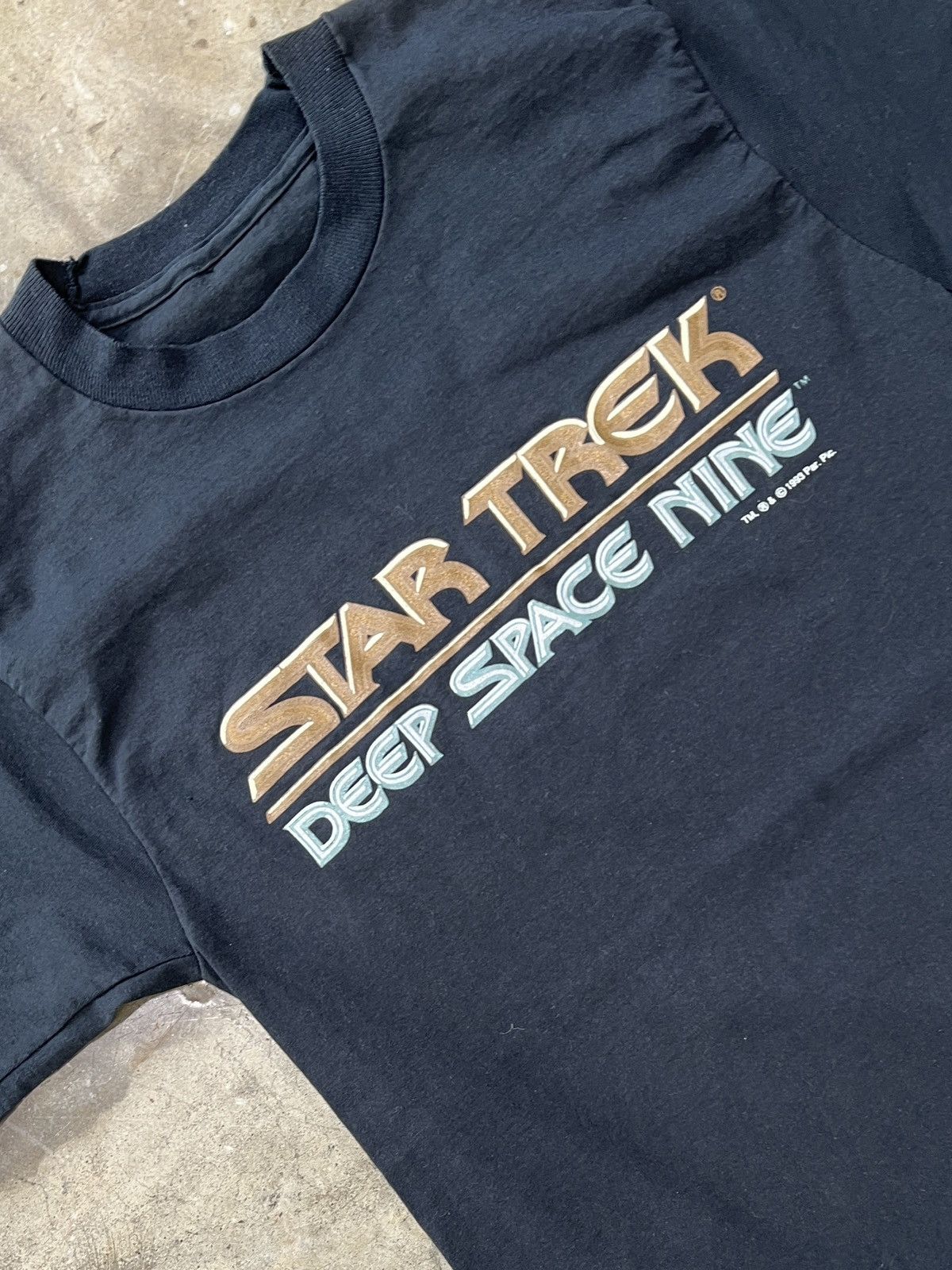 Vintage Vintage 1993 Star Trek Deep Space Nine Single Stitch Small Size US S / EU 44-46 / 1 - 1 Thumbnail