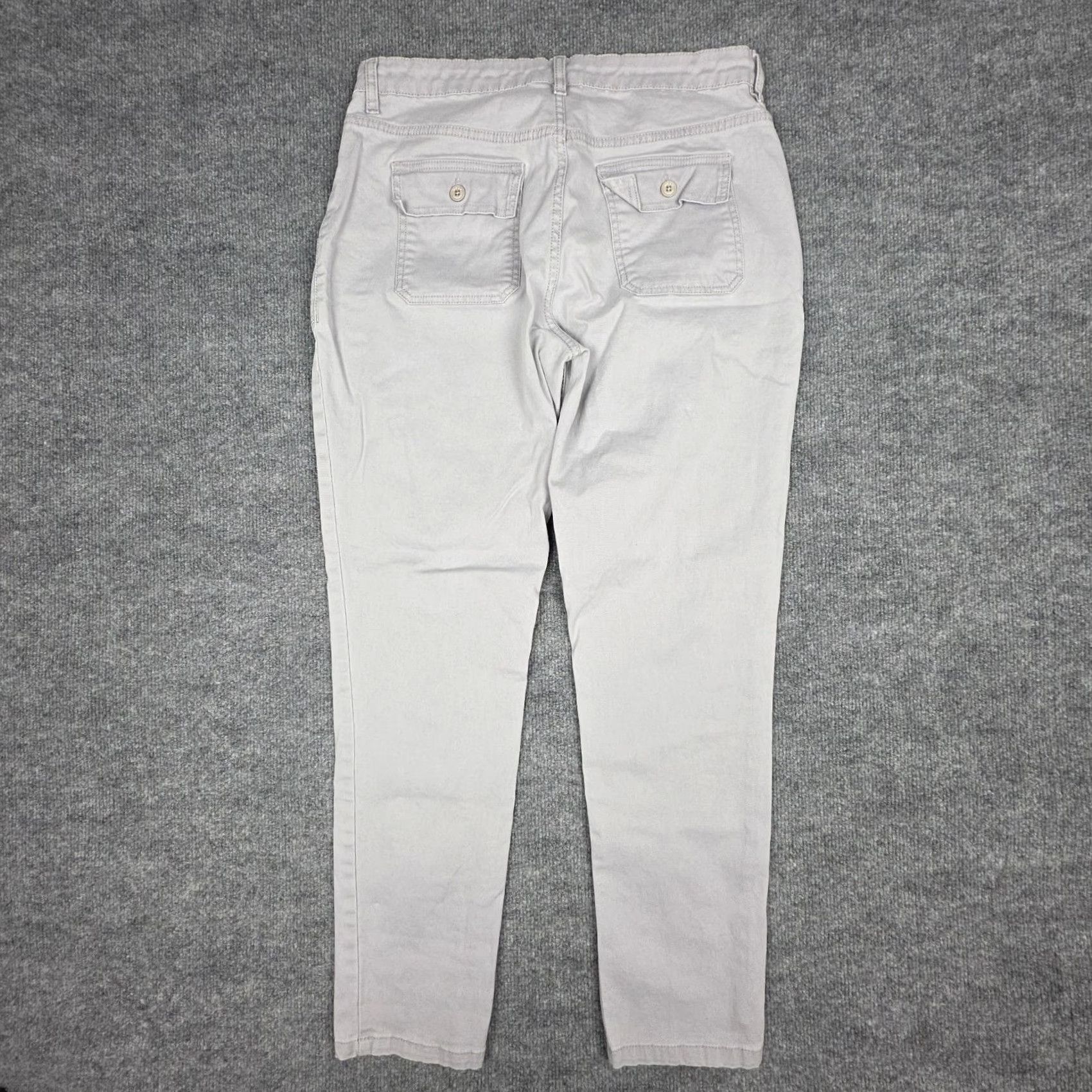 Vintage Wrap London Trousers Pants Women's 30 x 27 Gray Pockets Tapered Cotton Blend Size 30" / US 8 / IT 44 - 2 Thumbnail