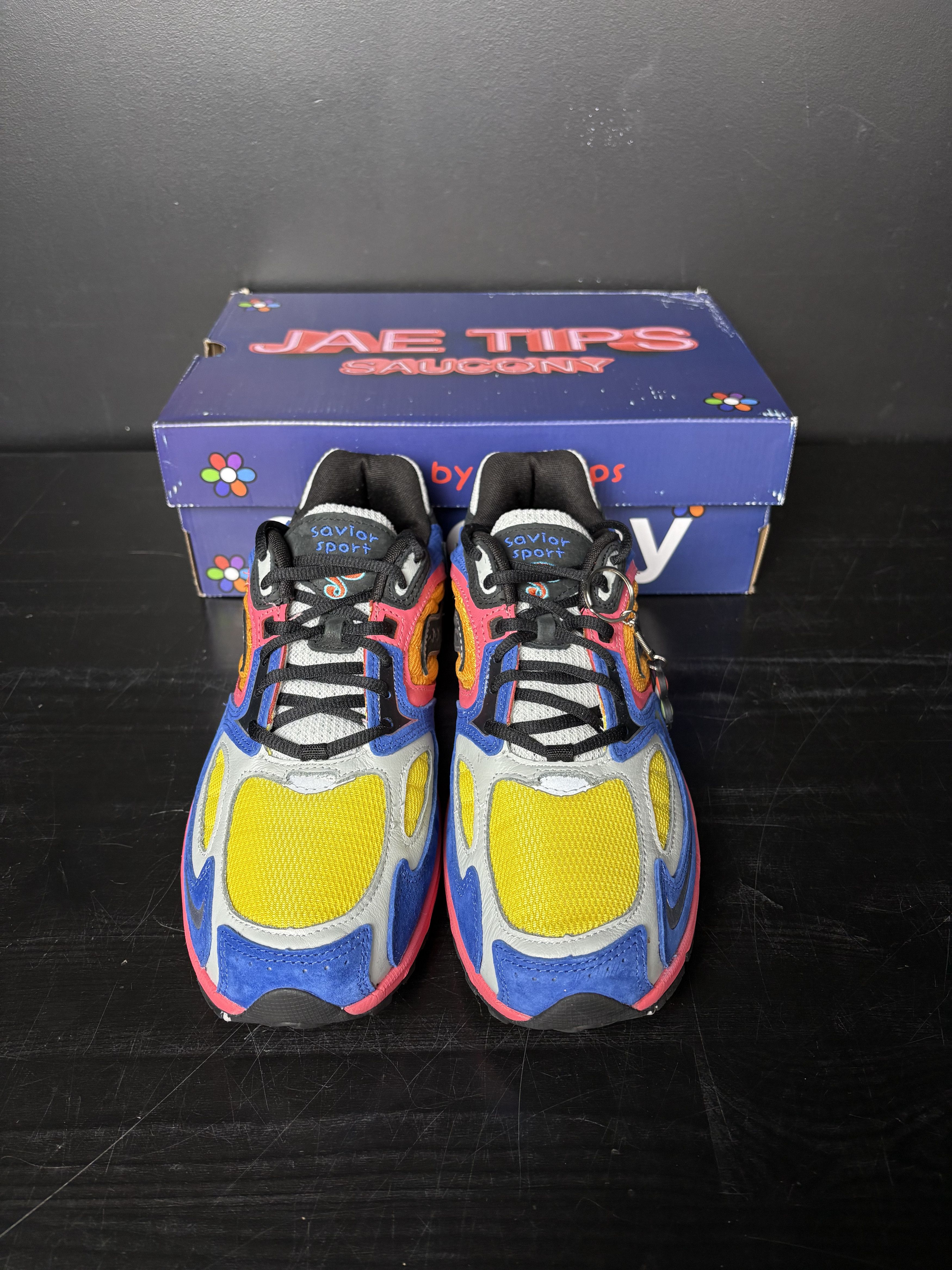 Nike Saucony Grid Jazz 9 x Jae Tips "I Love You But I’m Busy" **PRE-OWNED** - Size 10.5 Size US 10.5 / EU 43-44 - 4 Thumbnail