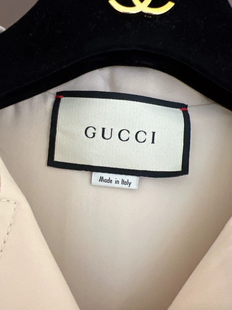 Gucci Gucci Cream-colored workwear-style jumpsuit jumpsuit dress Size XS / US 0-2 / IT 36-38 - 6 Thumbnail