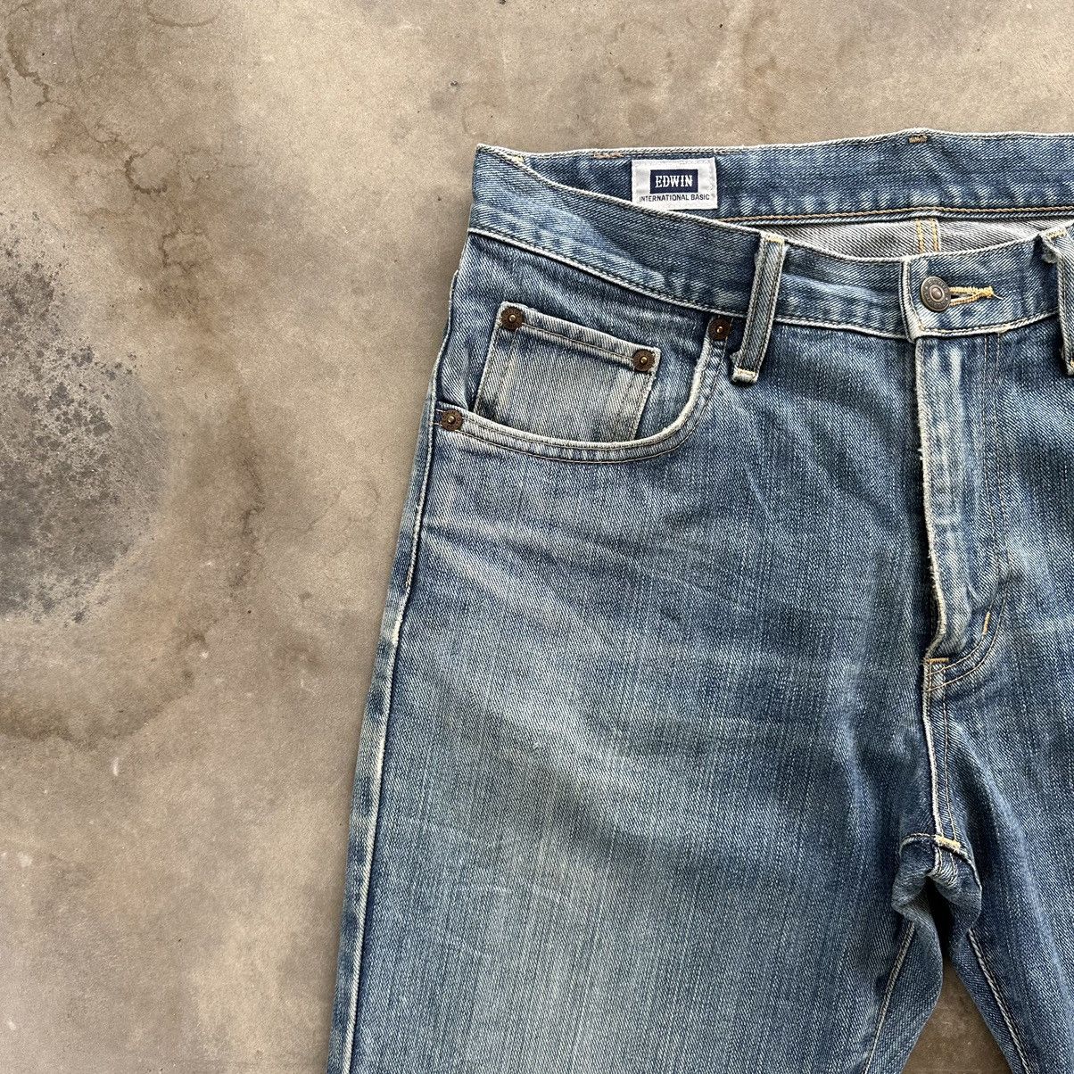 Japanese Brand Vintage Edwin Faded Rusty Denim Jean Pant W32 Size US 32 / EU 48 - 5 Thumbnail