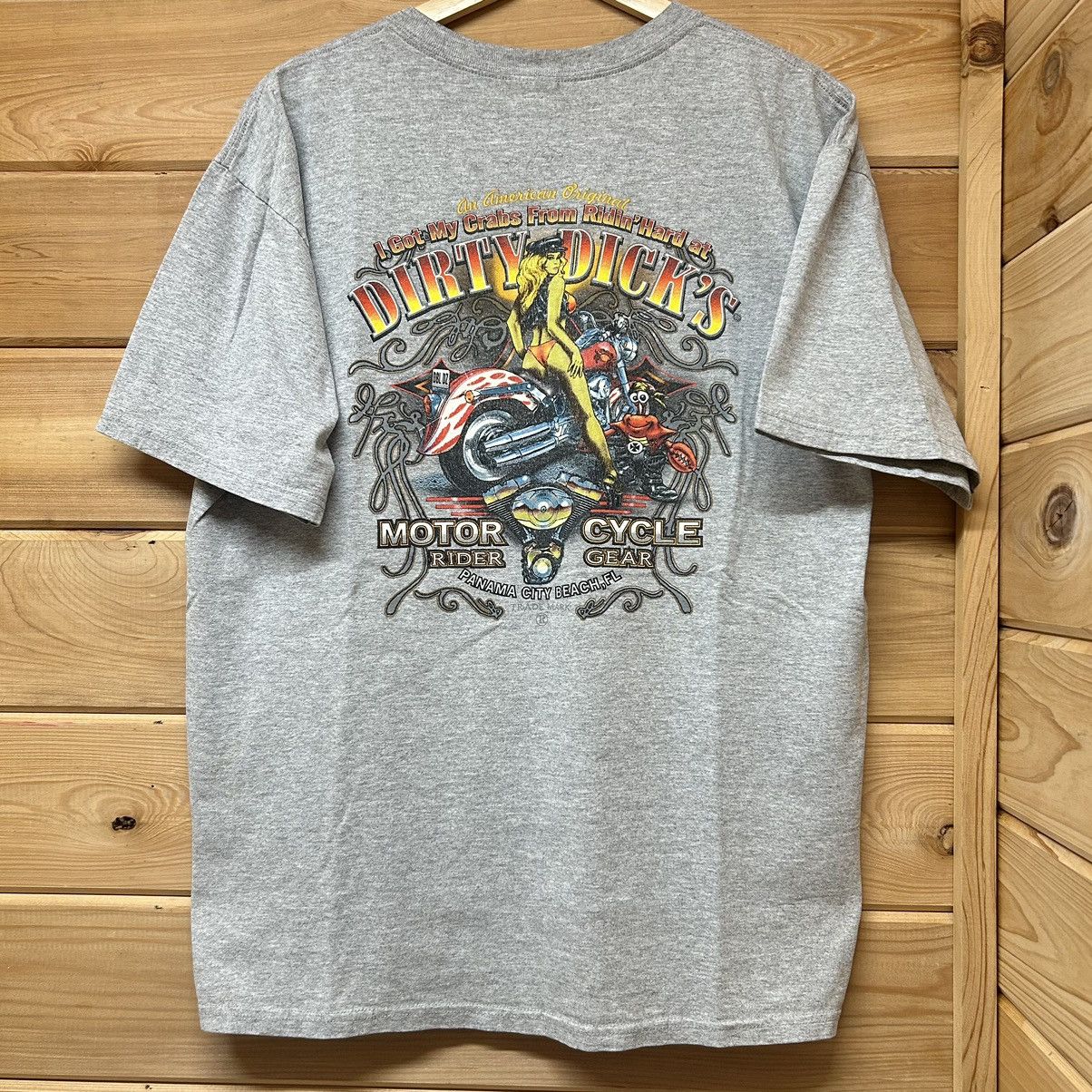 Harley Davidson Vintage Dirty Dicks Motorcycle Biker Funny Raunchy T Shirt Size US L / EU 52-54 / 3 - 2 Thumbnail