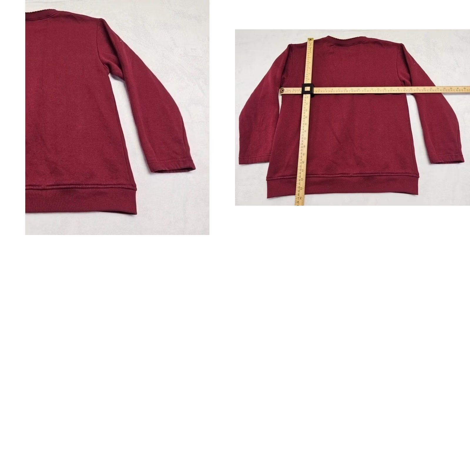 Vintage Vintage Bobbie Brooks Maroon Sweatshirt Womens Leaf Embroidered Small Crewneck Sweater Pullover Knit Cotton Polyester Crew Neck Fall | Womens | S Size S / US 4 / IT 40 - 8 Thumbnail