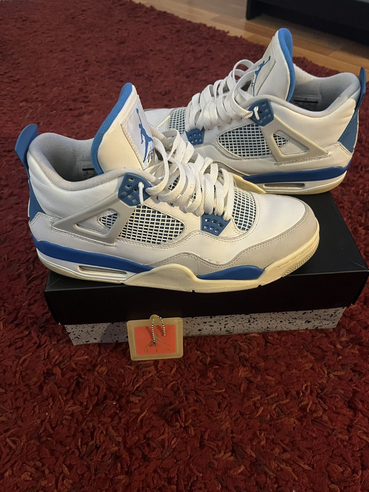 Jordan Brand Air Jordan 4 Military Blue 2012 Size 10M (READ DESCRIPTION) Size US 10 / EU 43 - 1 Thumbnail