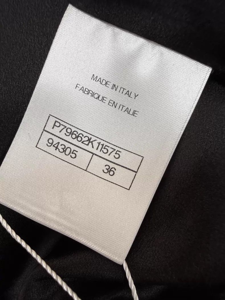 Chanel Chanel Black sequin double C full-print logo doll collar l Size XS / US 0-2 / IT 36-38 - 6 Thumbnail