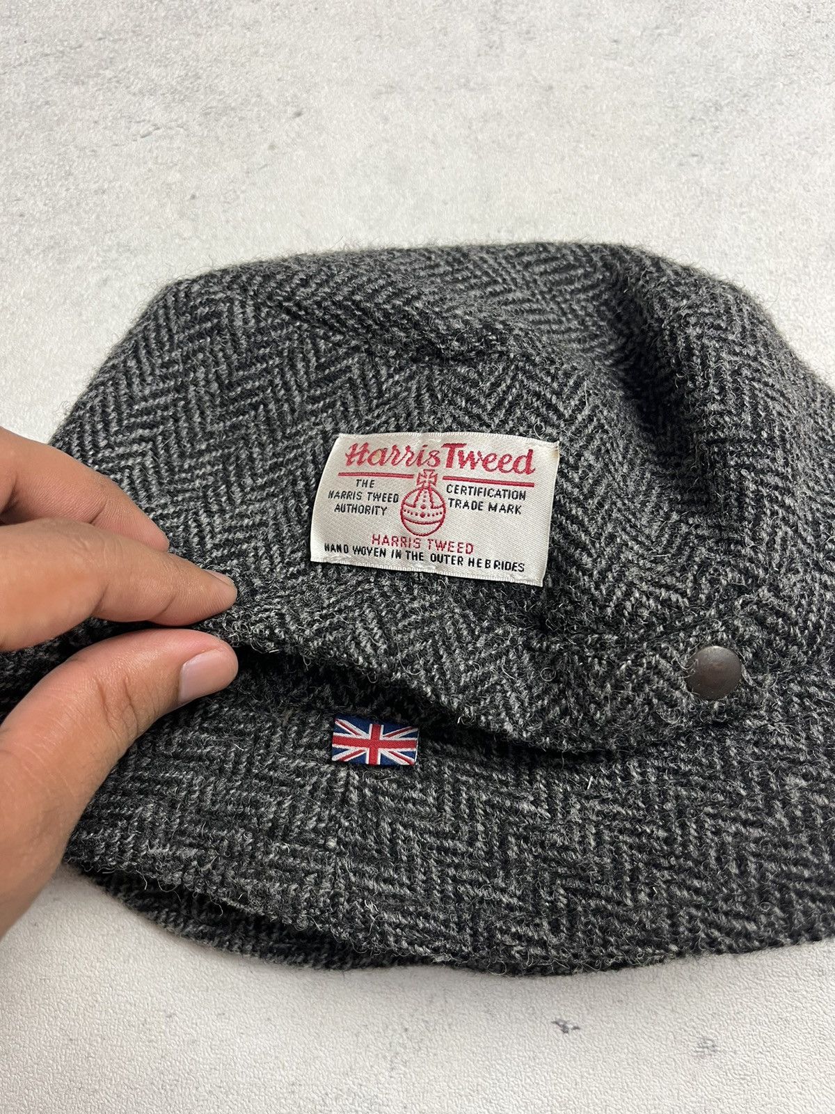 Harris Tweed Glen Appin Scotland Harris Tweed Blue Bucket Hat Size ONE SIZE - 2 Thumbnail