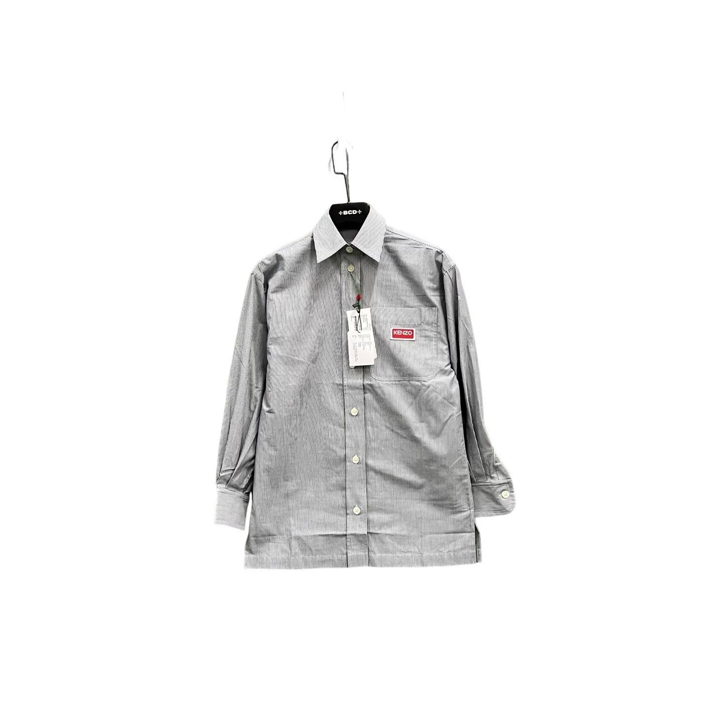Kenzo Kenzo Striped Logo Patch Shirt Size US XXS Size US XXS / EU 40 - 1 Thumbnail