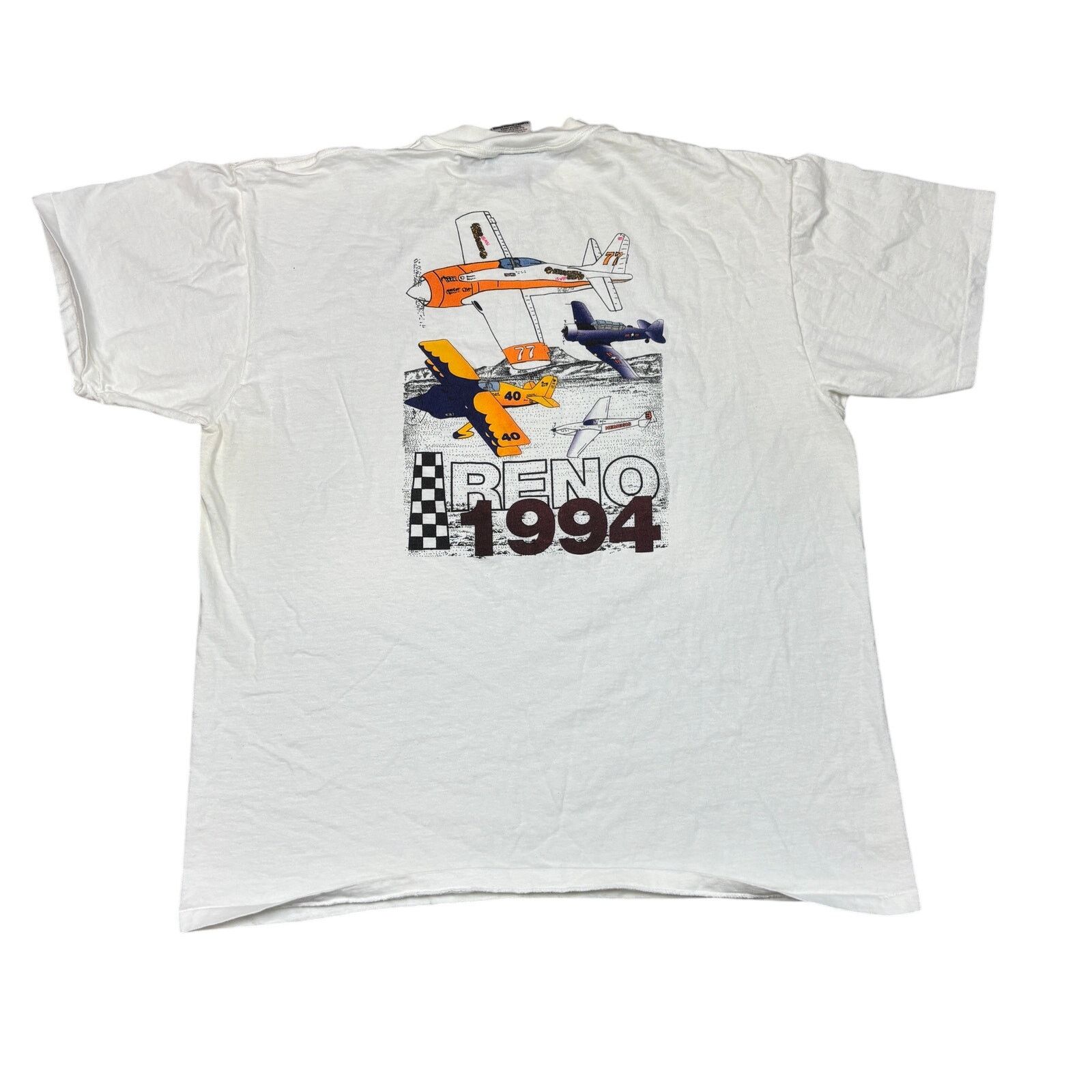 Vintage Vintage 1994 Aviation Classics Reno Airplane Shirt Men's XL Size US XL / EU 56 / 4 - 1 Thumbnail
