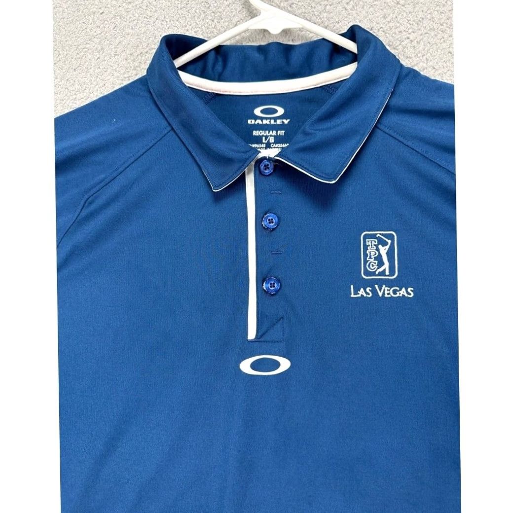 Oakley Oakley Golf Shirt Adult Large Blue Regular Fit Short Sleeve Mens Size US L / EU 52-54 / 3 - 5 Thumbnail