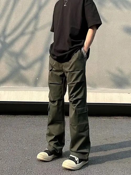 Vintage utility function cargo flared pants Size US 32 / EU 48 - 4 Thumbnail