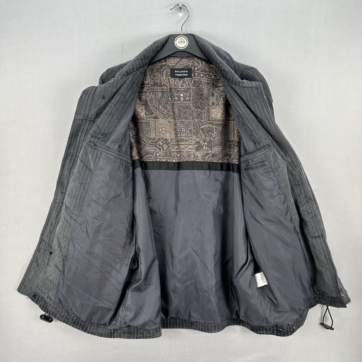 Japanese Brand Vintage 90's Velvet Fleece Jacket by Billiken Collection Size US L / EU 52-54 / 3 - 7 Thumbnail