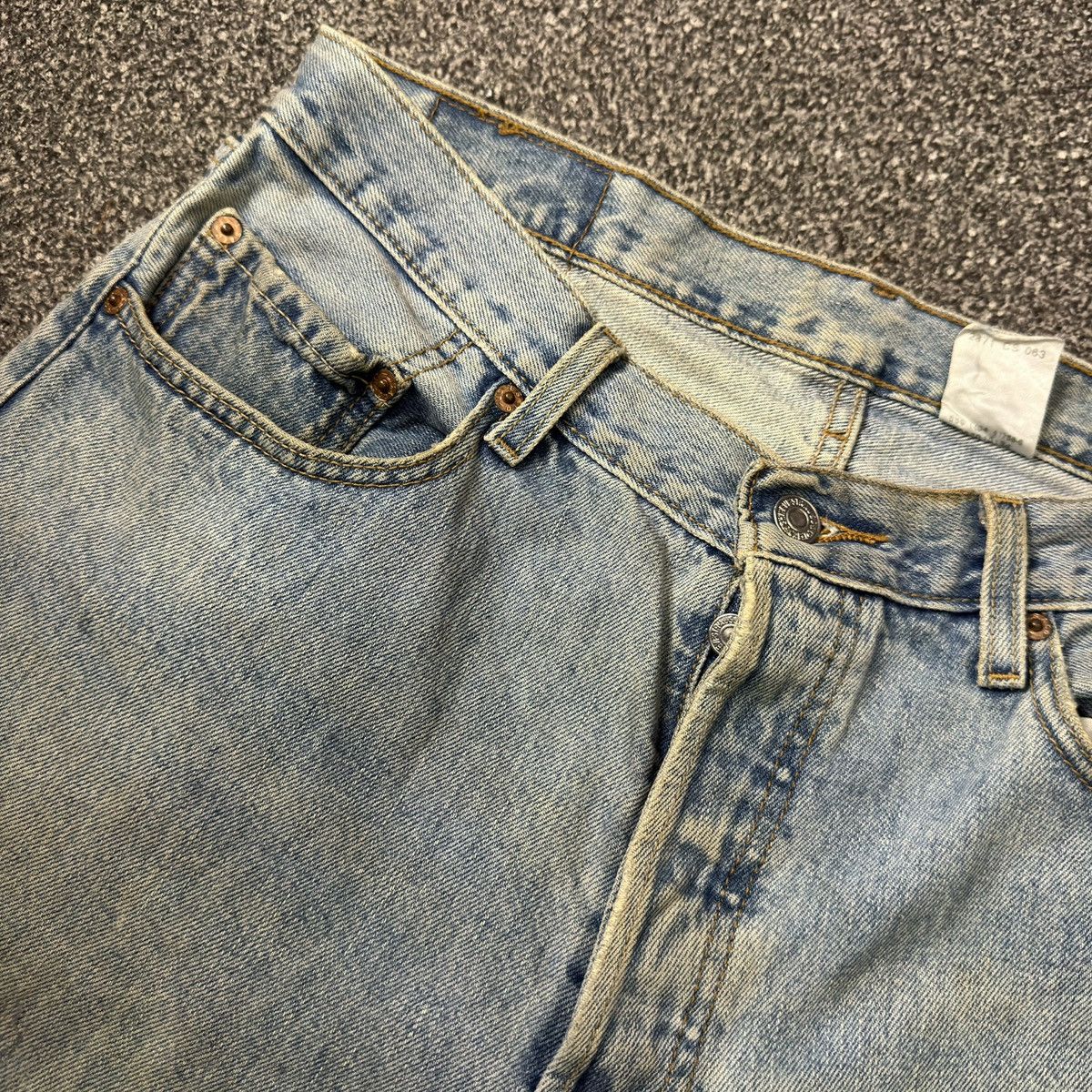 Levi's Vintage y2k Levis 501 Straight Cut Distressed Denim W34 Size US 34 / EU 50 - 13 Thumbnail