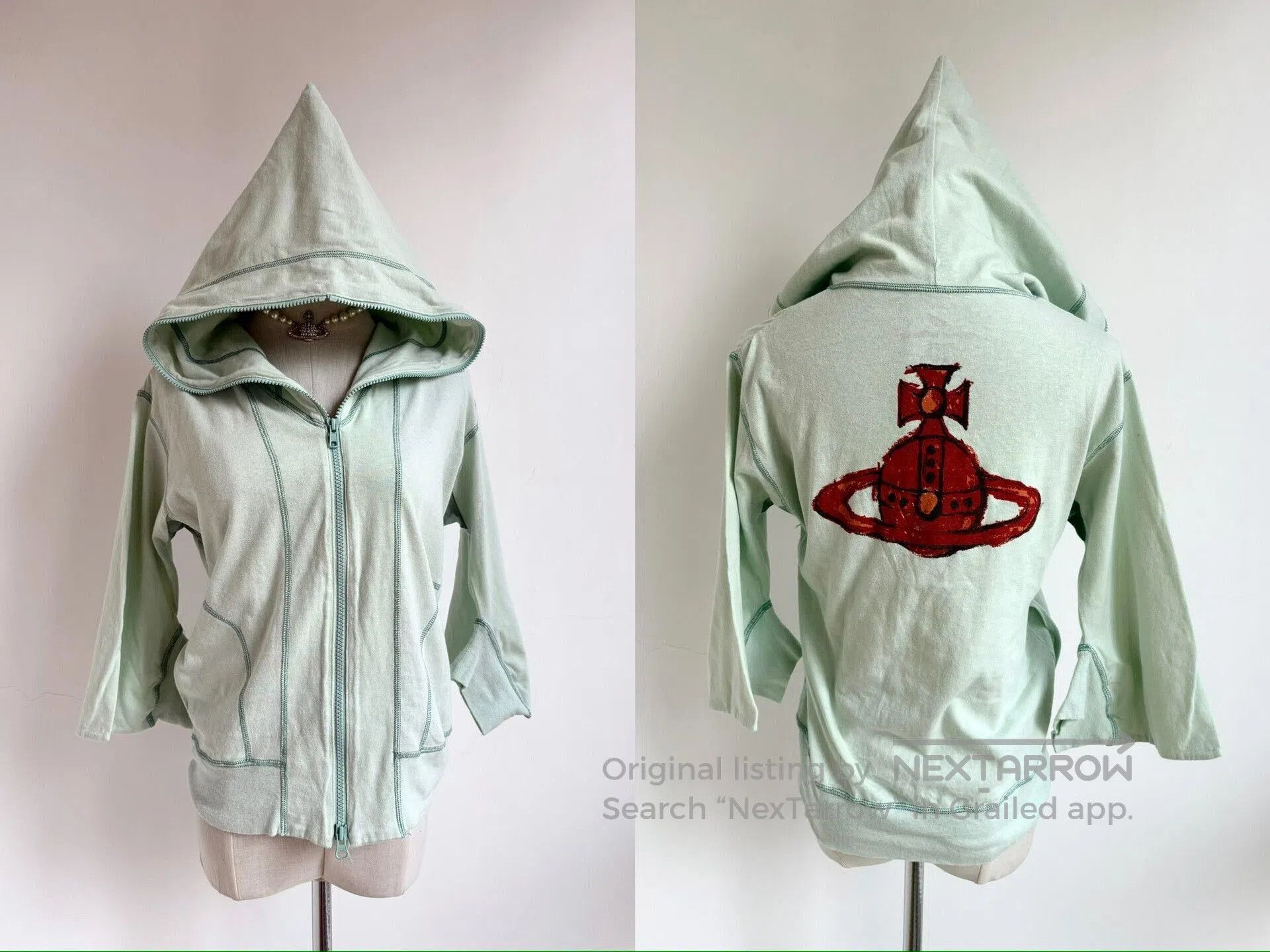Vivienne Westwood Vivienne Westwood Mint Green Hoodie. Size M / US 6-8 / IT 42-44 - 1 Thumbnail