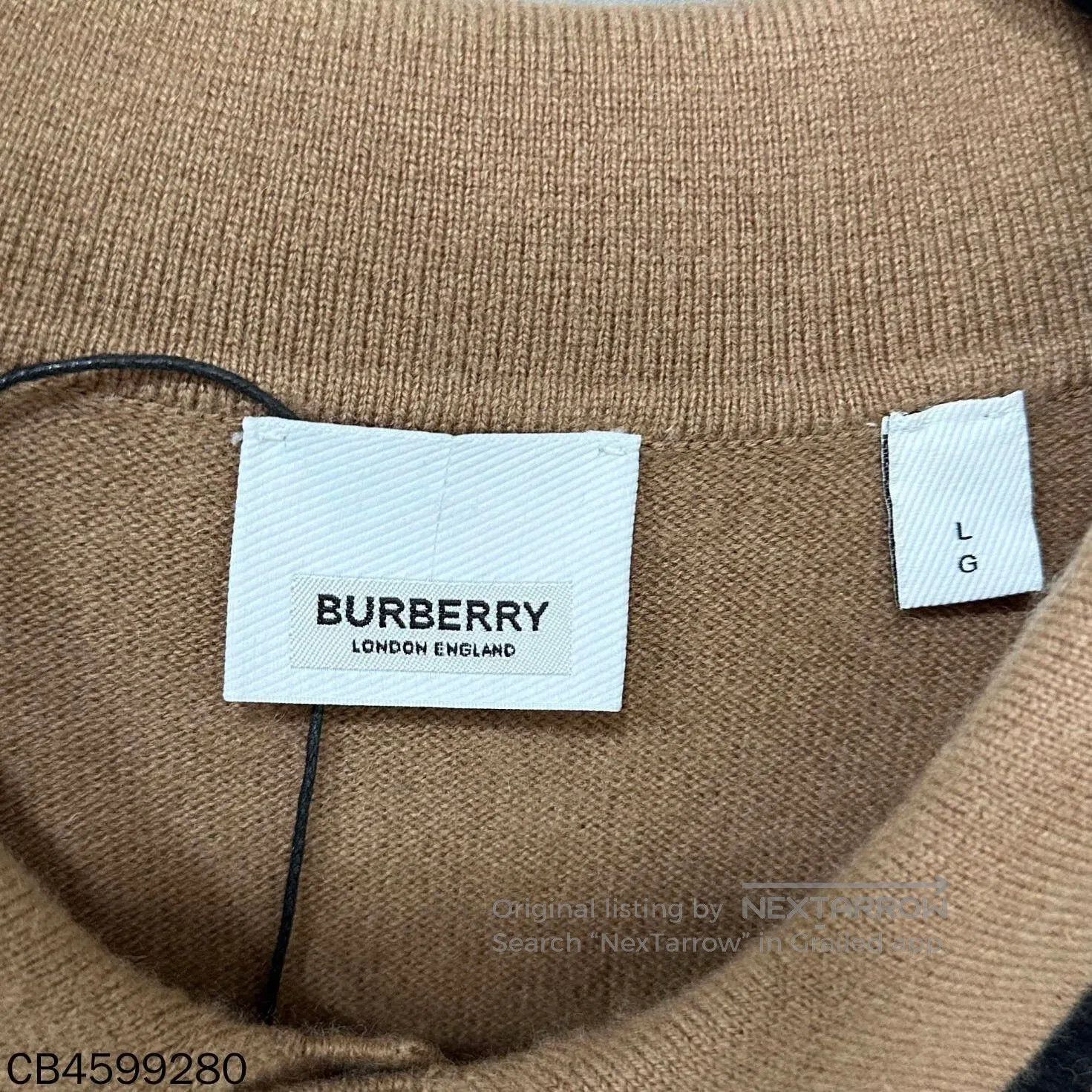 Burberry Burberry Camel Cashmere Knit Top. Size US L / EU 52-54 / 3 - 4 Thumbnail