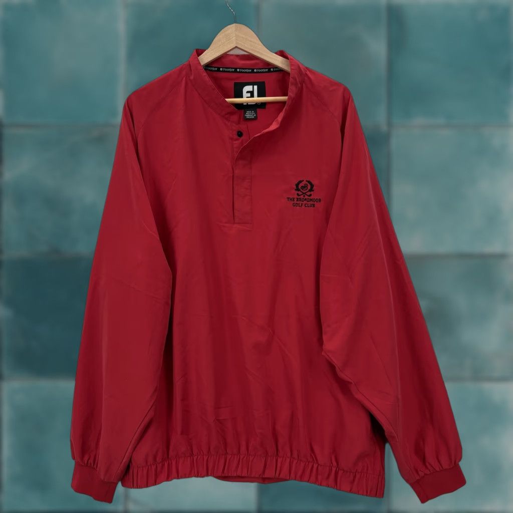 Footjoy FootJoy Jacket Mens 2XL Red Pullover Windbreaker Golf "The Broadmoor" Travel Size US XXL / EU 58 / 5 - 1 Thumbnail