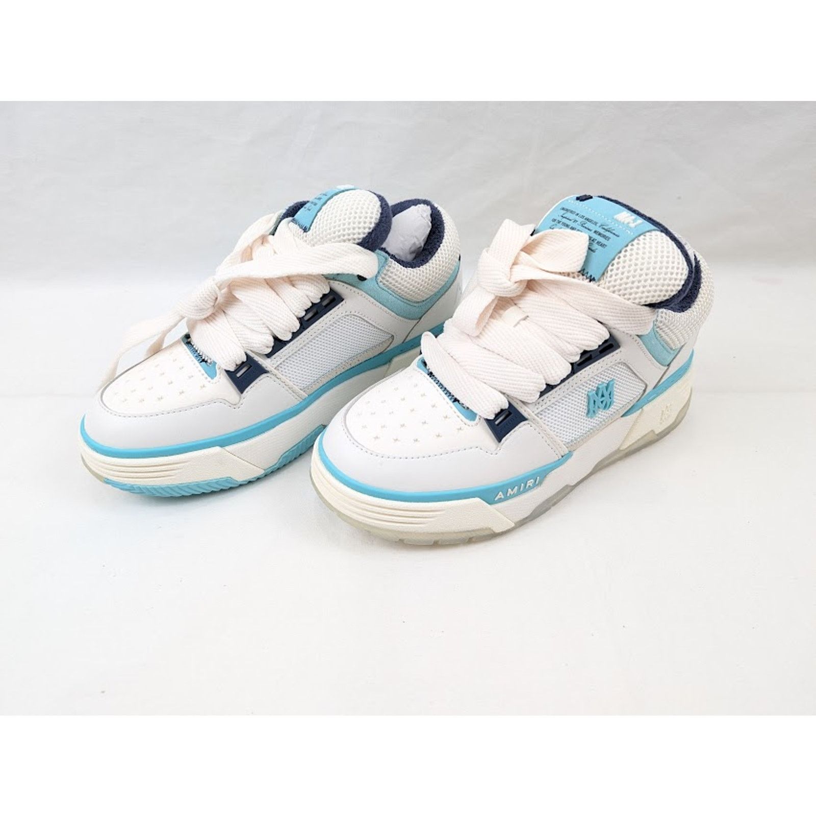 Amiri o1rshd1 Q:2 / MA-1 Low-Top Sneakers in Blue Size US 11 / EU 44 - 16 Thumbnail