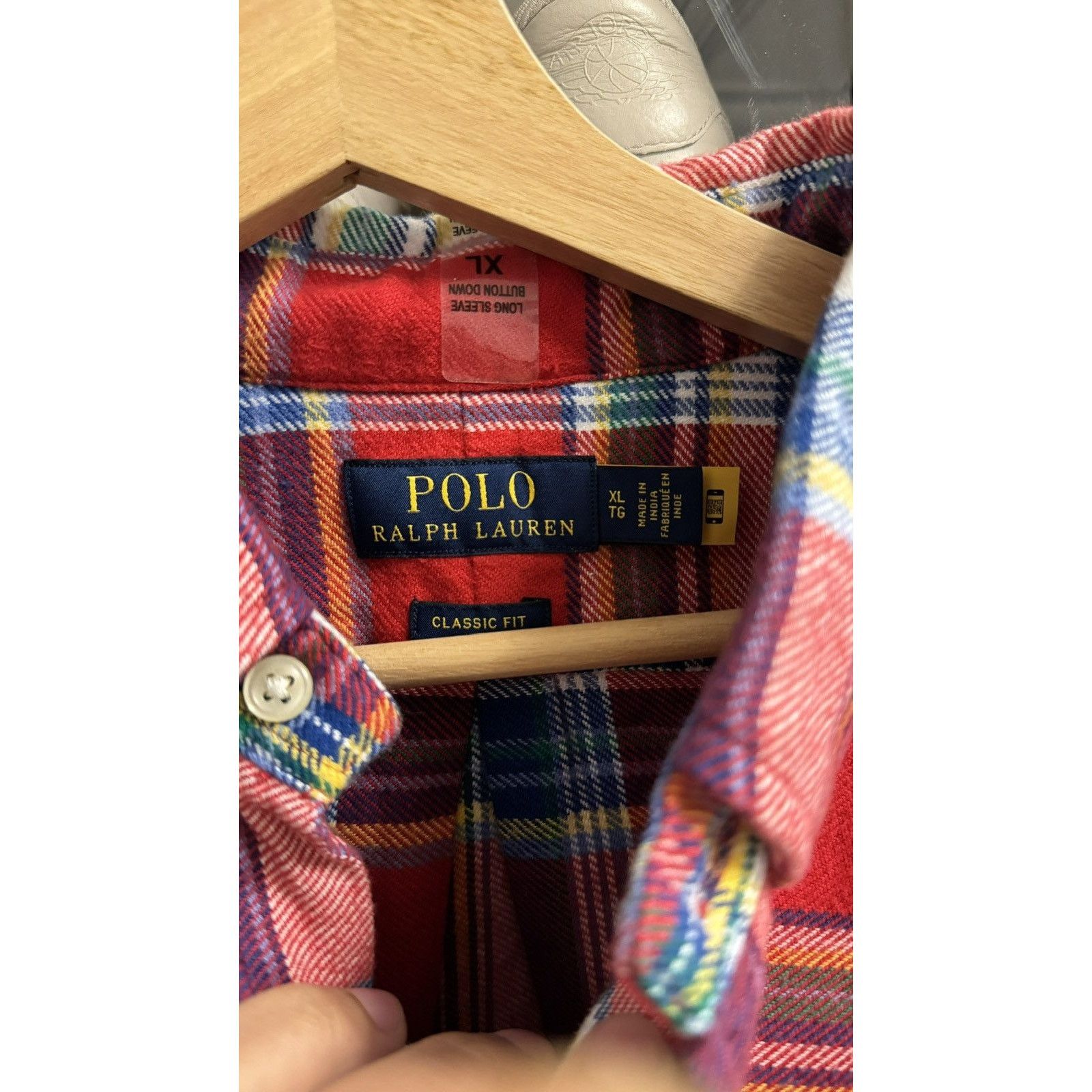 Polo Ralph Lauren Polo Ralph Lauren Classic Fit Brushed Flannel Shirt Size XL Size US XL / EU 56 / 4 - 4 Thumbnail