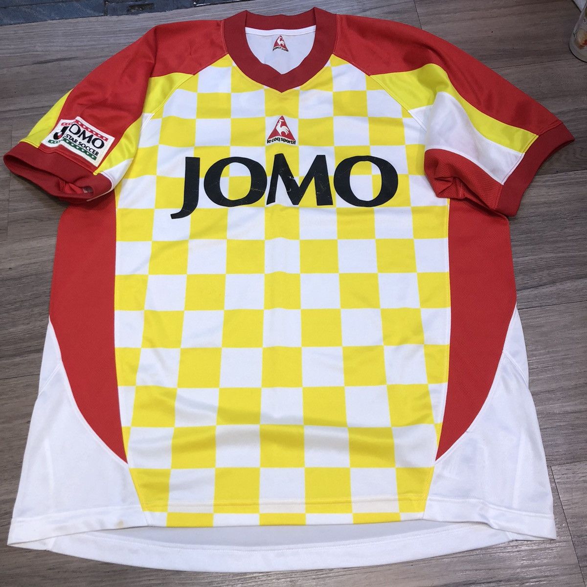 image of Bloke x Soccer Jersey J.league 2002 All Stars Match Jersey in White/Yellow, Men's (Size Large)