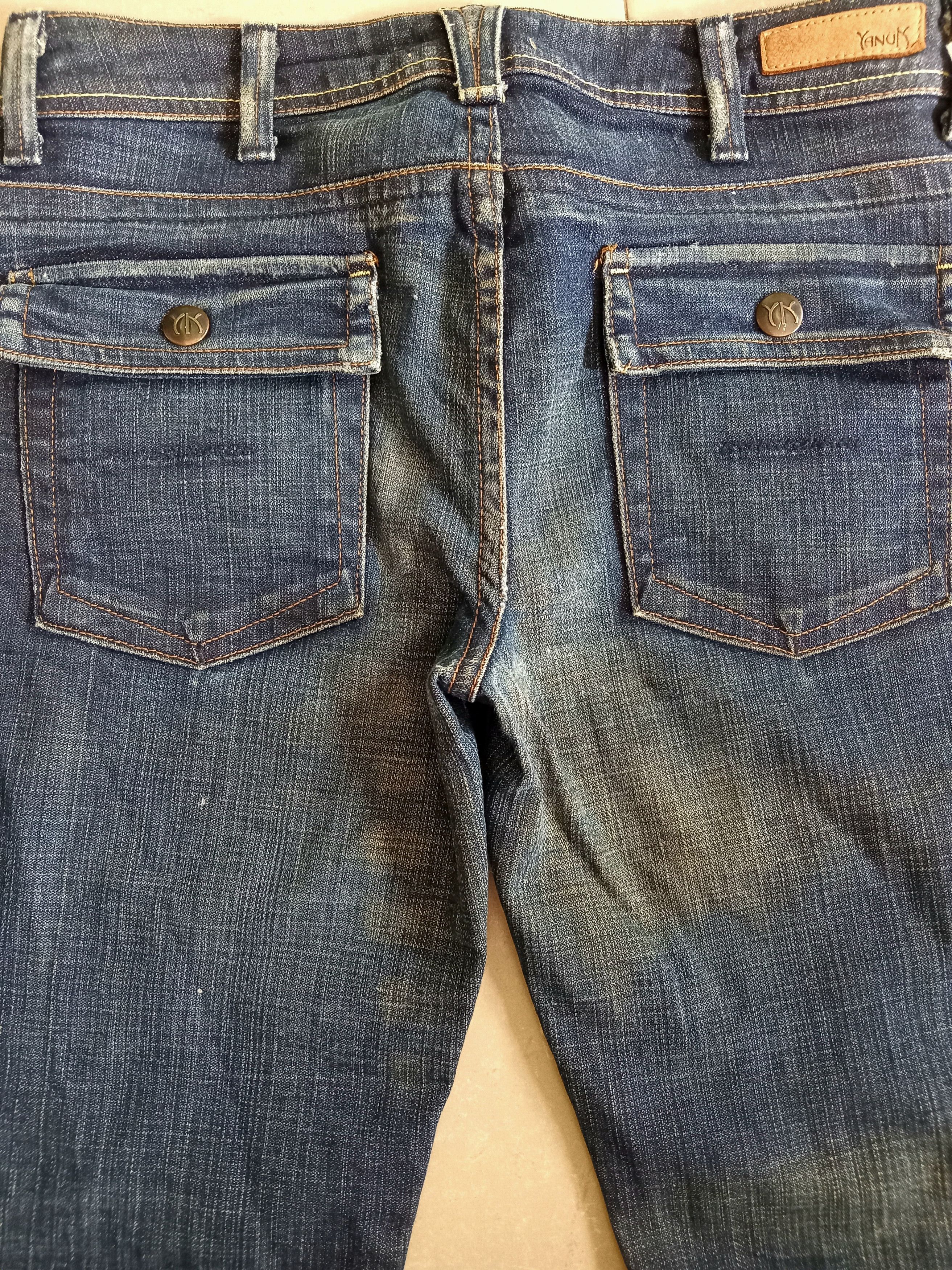 Vintage Vintage YANUK Rusty Wash Distressed Faded Jeans Size 30" / US 8 / IT 44 - 10 Thumbnail