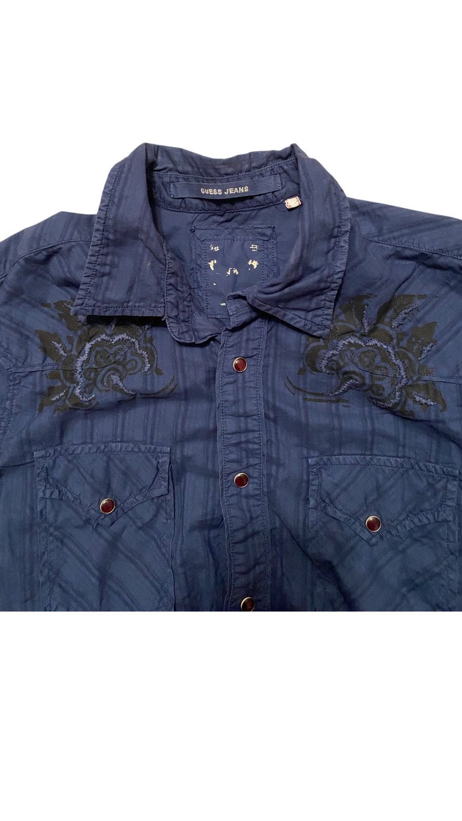 Affliction × Guess × JNCO Vintage 2000’s Guess Jeans Button Up Size US M / EU 48-50 / 2 - 2 Thumbnail
