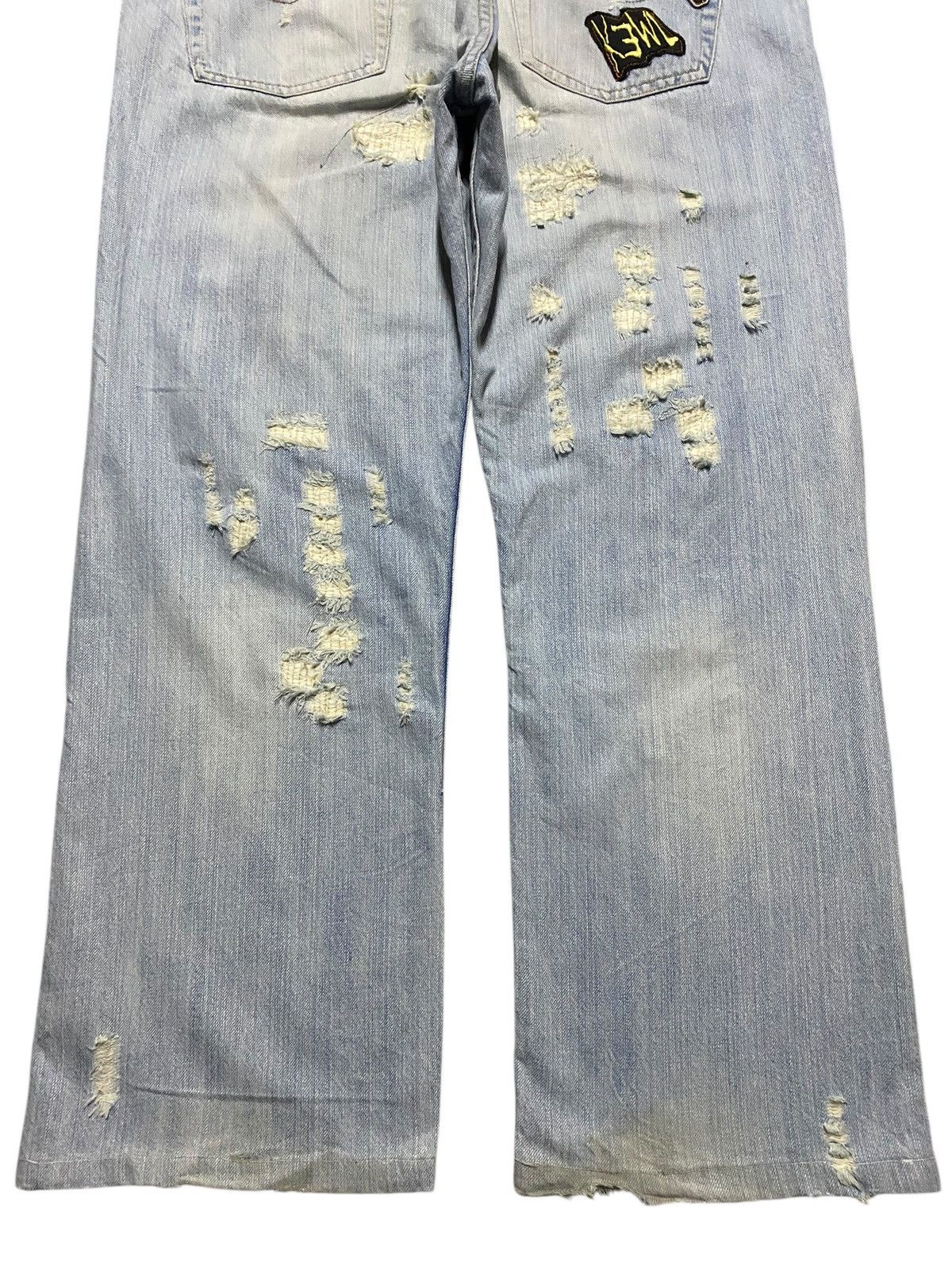 Replay Vintage Japanese Brand Replay Faded Wash Distressed Jeans Size US 36 / EU 52 - 6 Thumbnail