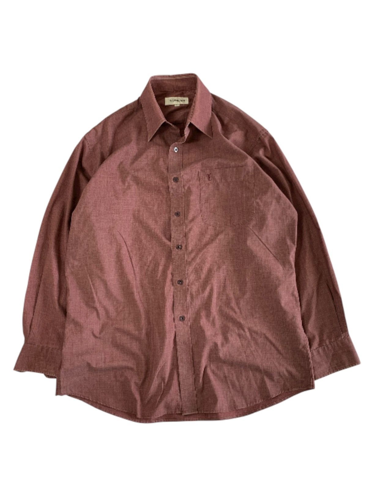 Yves Saint Laurent Yves saint laurent longsleeve buttoned shirt in marron Size US L / EU 52-54 / 3 - 1 Thumbnail