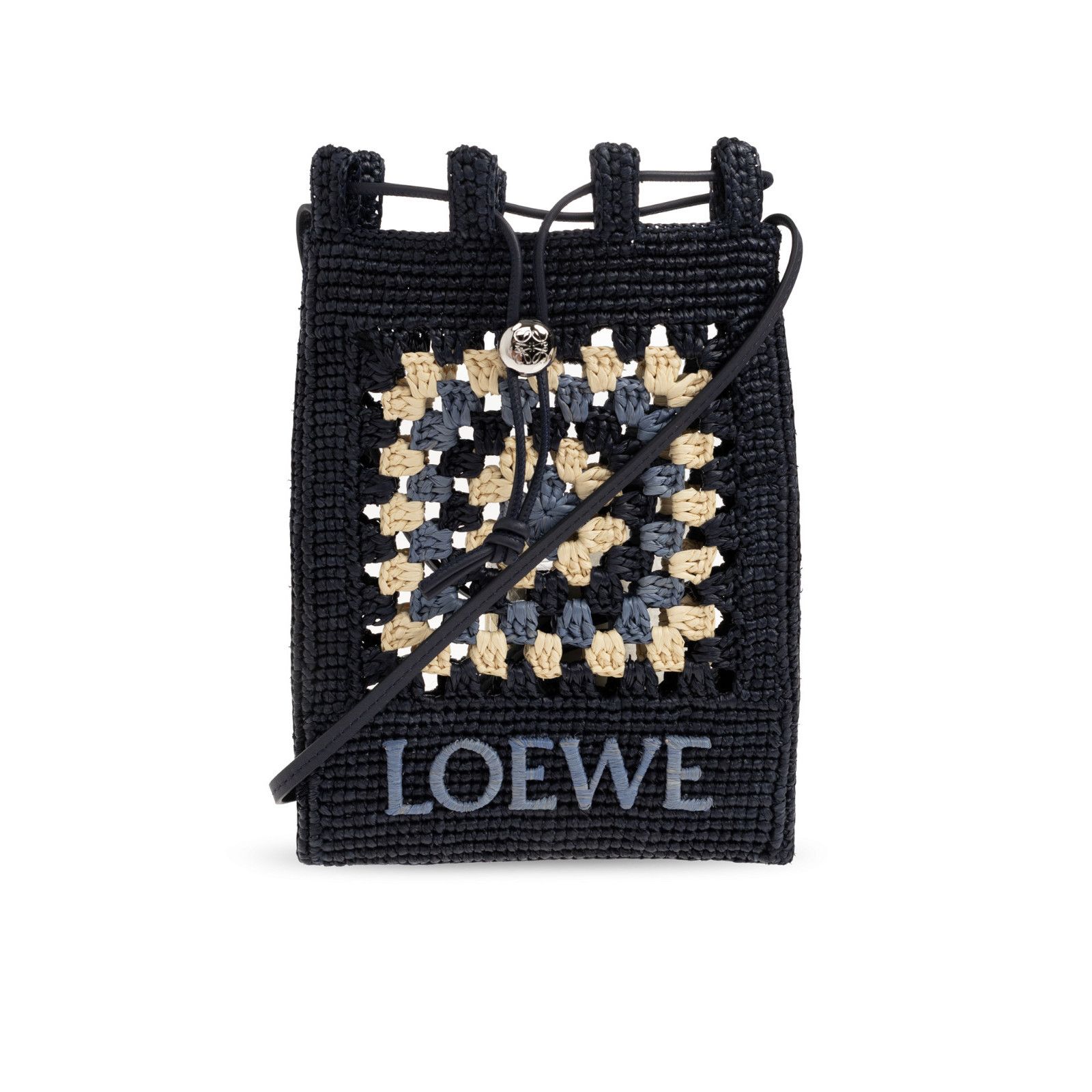 Loewe LOEWE Drawstring Pocket $1200 Navy/Sky Blue Shoulder Bag New Size ONE SIZE - 1 Thumbnail